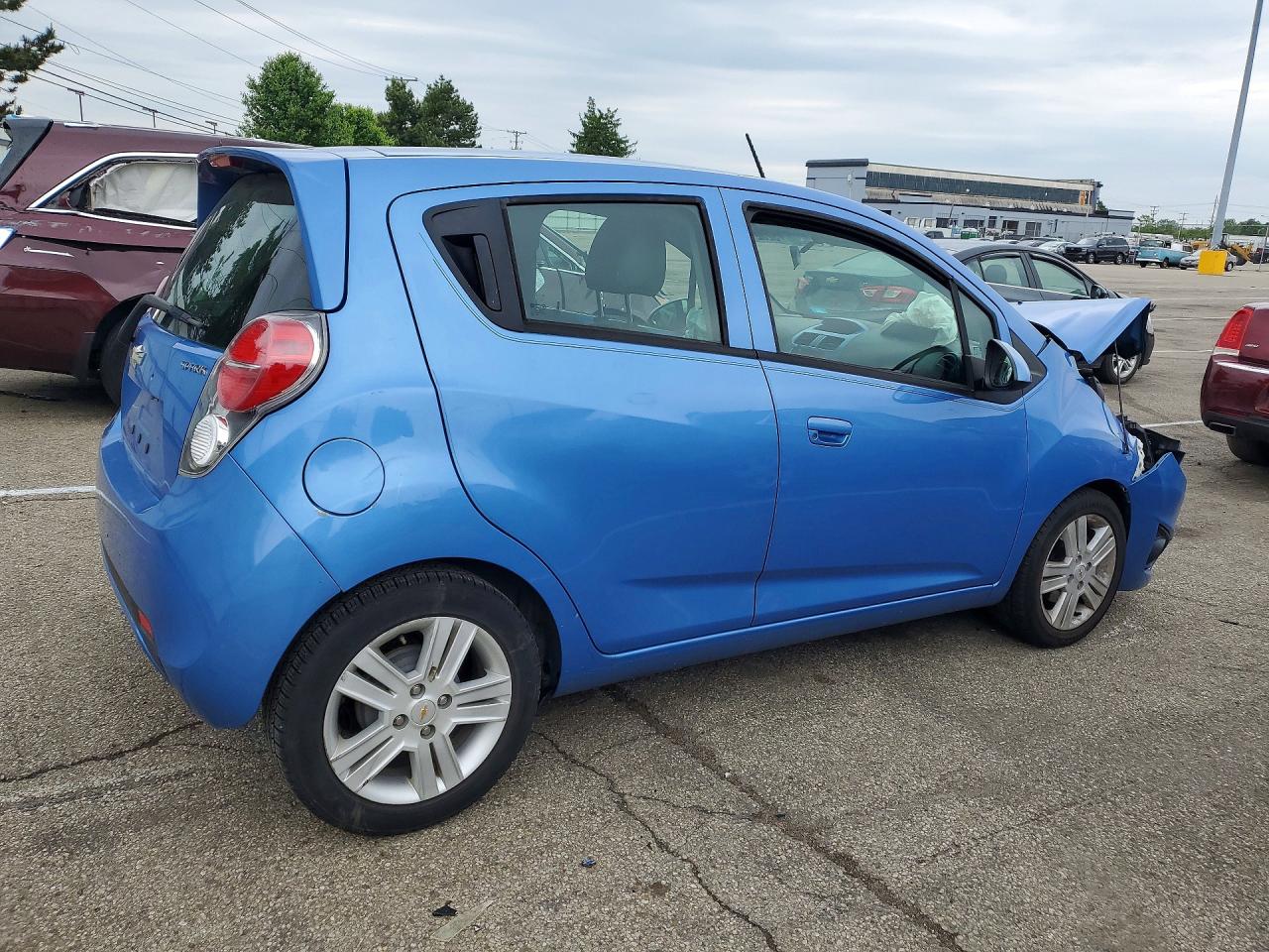 2015 Chevrolet Spark 1lt Blue vin: KL8CD6S98FC751265