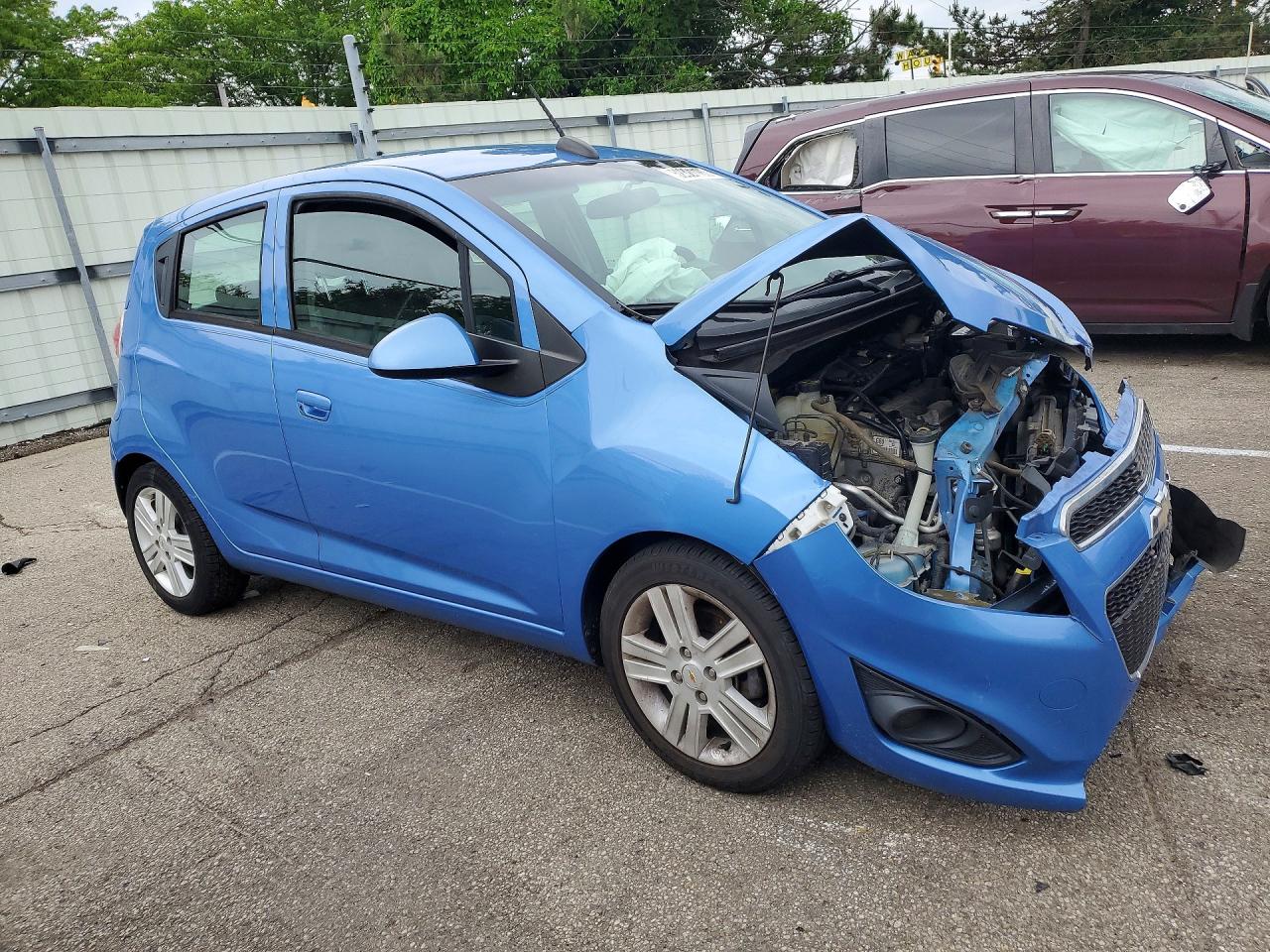 2015 Chevrolet Spark 1lt Blue vin: KL8CD6S98FC751265