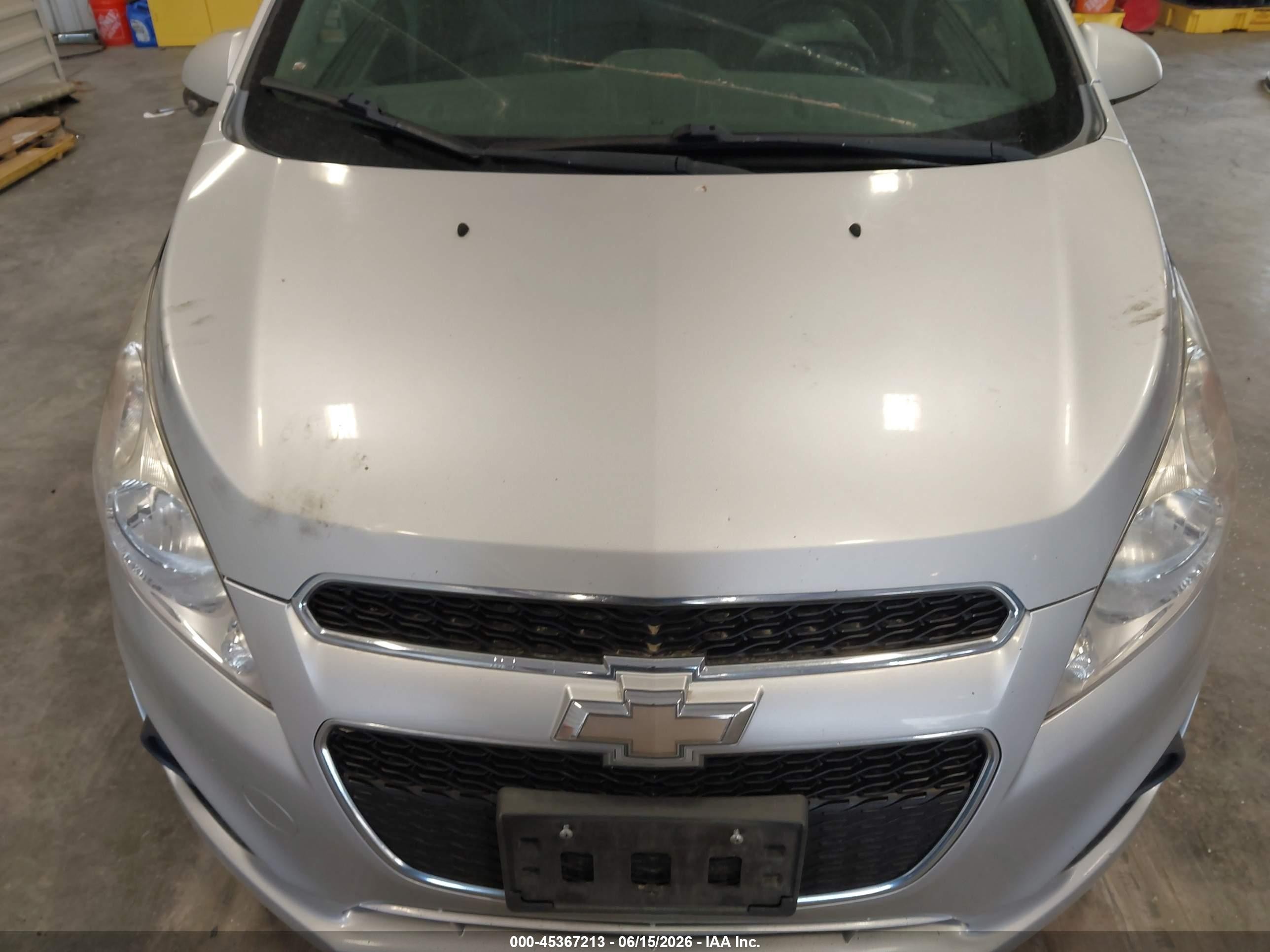 2015 Chevrolet Spark 1lt Cvt Silver vin: KL8CD6S98FC761360