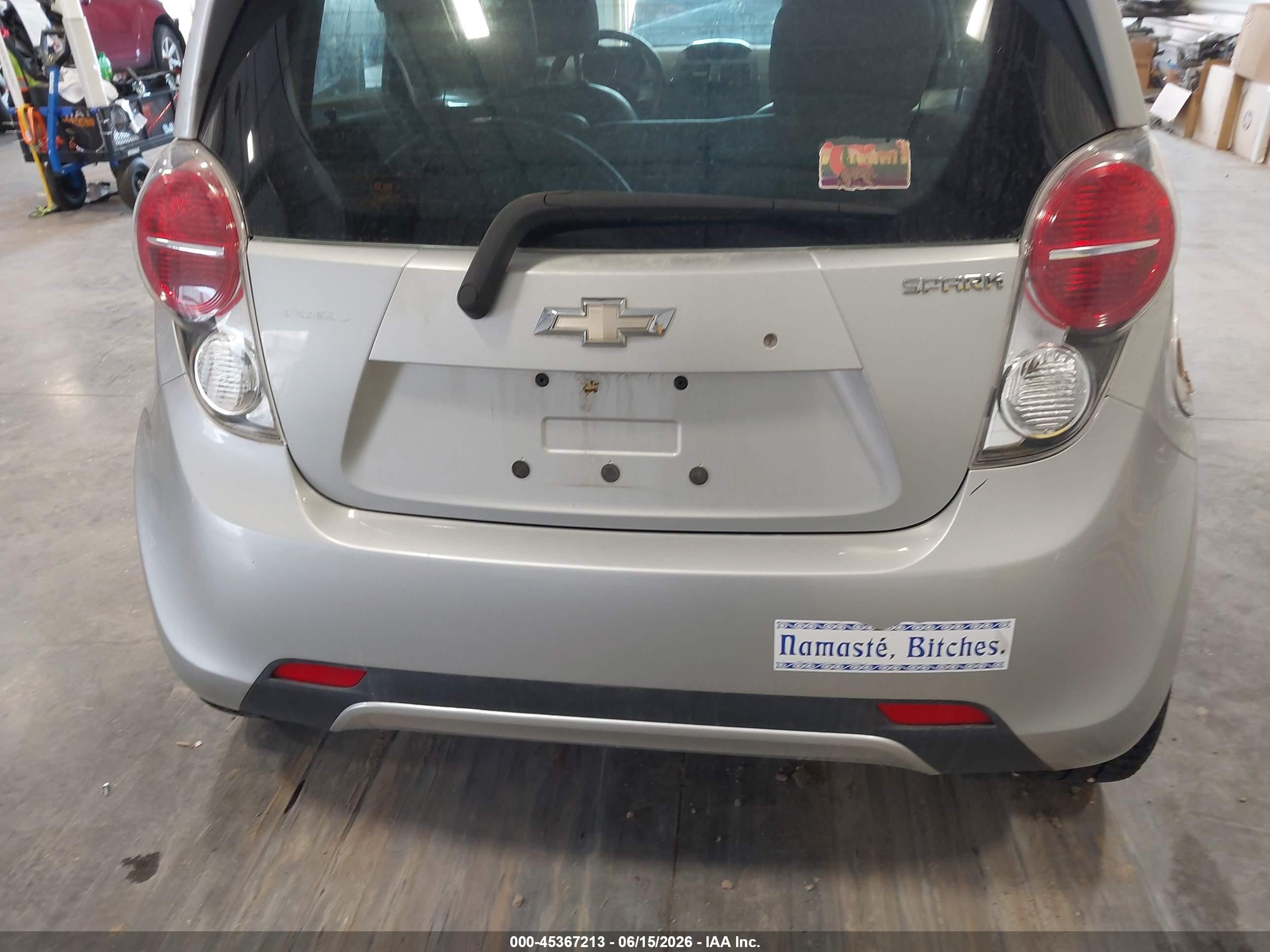 2015 Chevrolet Spark 1lt Cvt Silver vin: KL8CD6S98FC761360