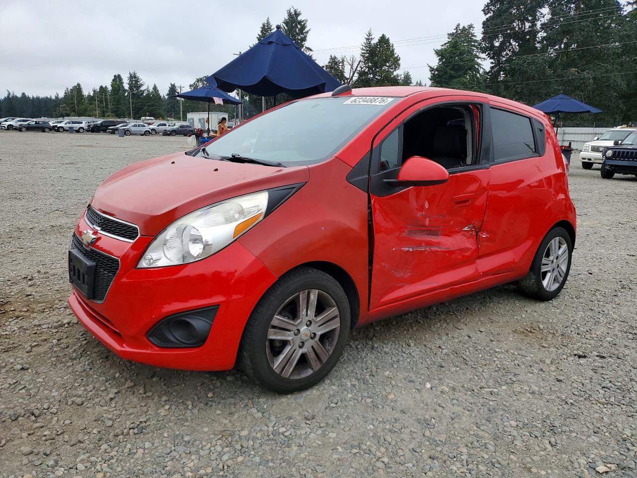 2015 Chevrolet Spark 1lt Red vin: KL8CD6S98FC811285
