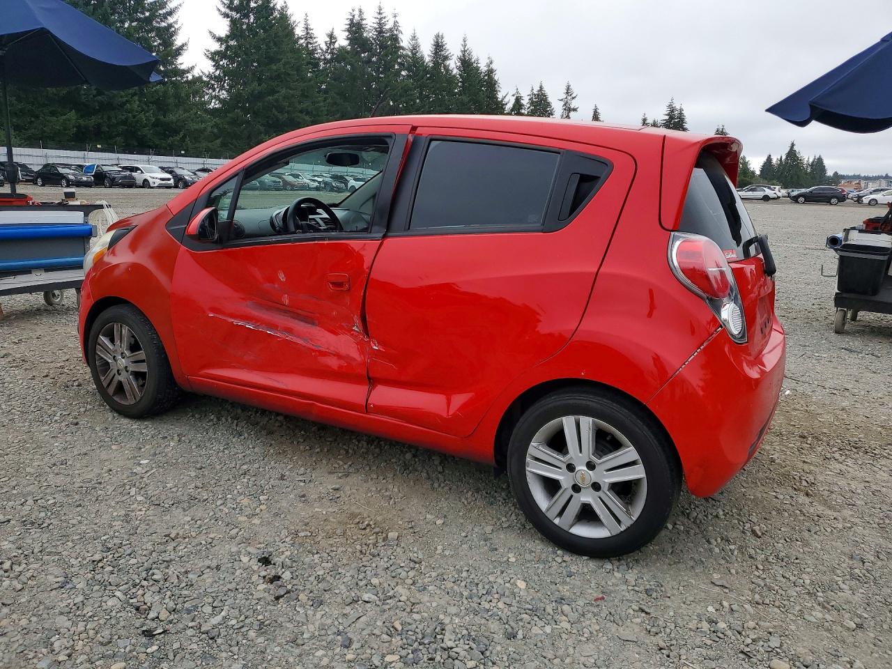 2015 Chevrolet Spark 1lt Red vin: KL8CD6S98FC811285