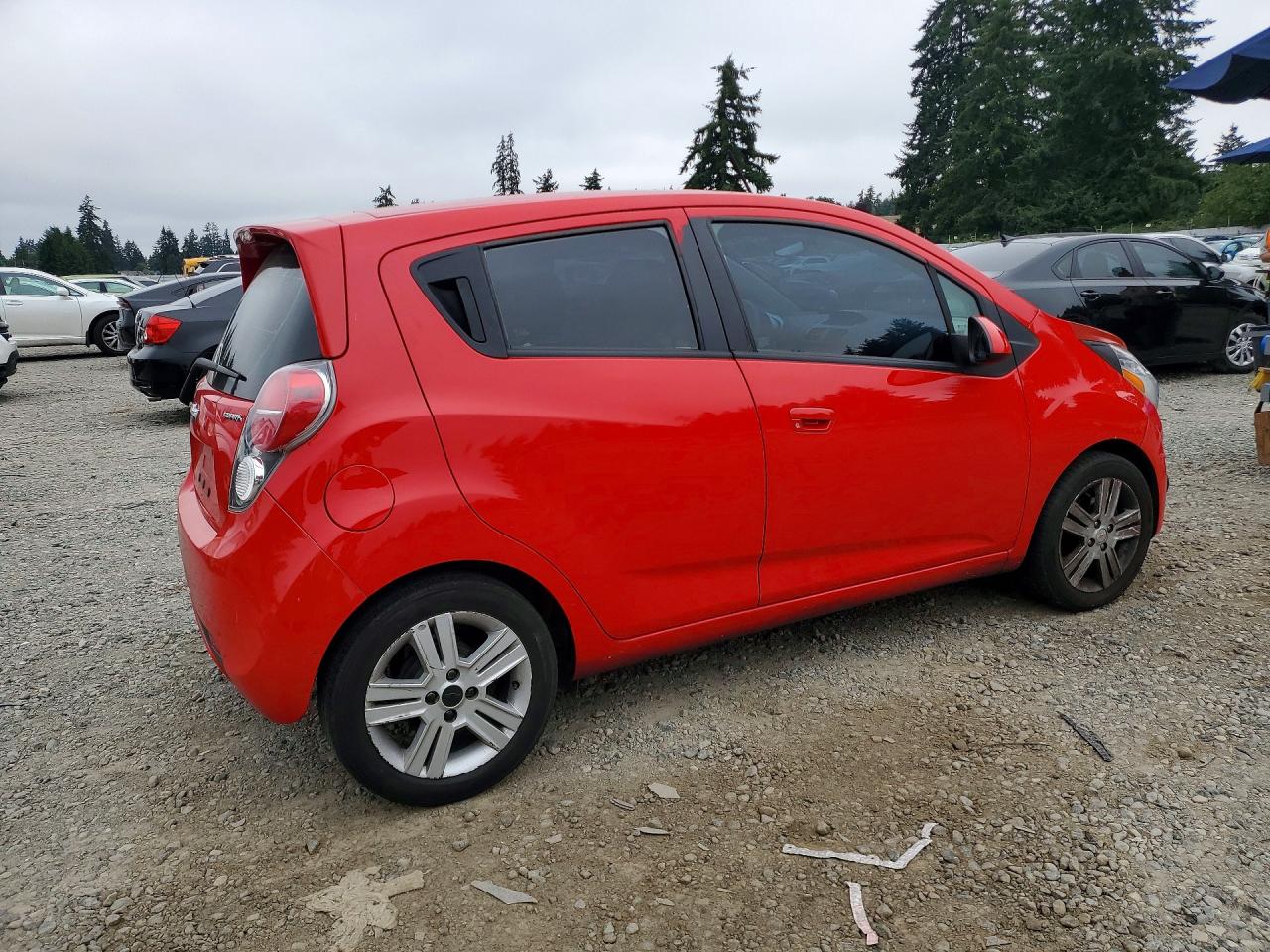 2015 Chevrolet Spark 1lt Red vin: KL8CD6S98FC811285