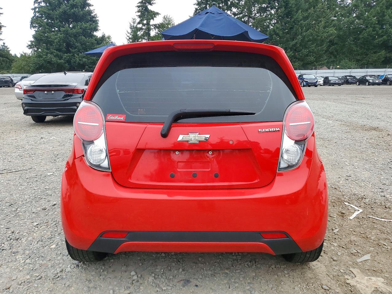 2015 Chevrolet Spark 1lt Red vin: KL8CD6S98FC811285