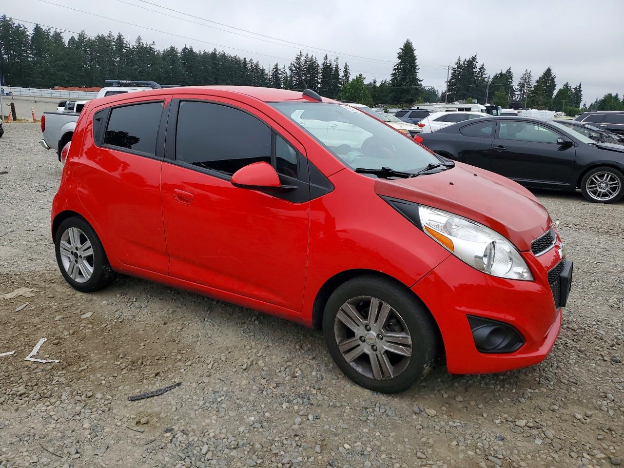 2015 Chevrolet Spark 1lt Red vin: KL8CD6S98FC811285