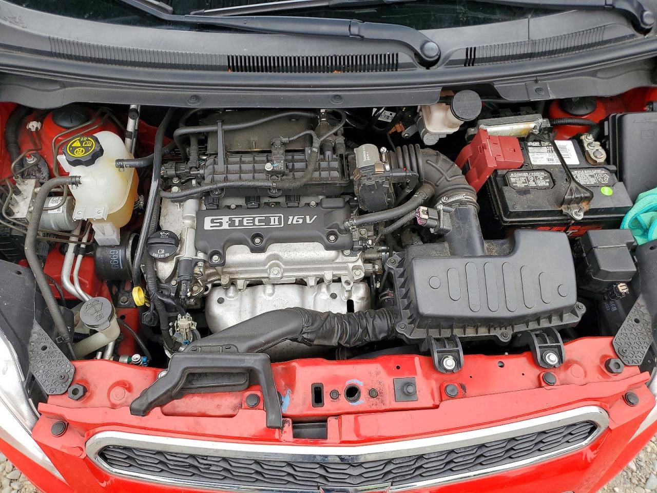 2015 Chevrolet Spark 1lt Red vin: KL8CD6S98FC811285