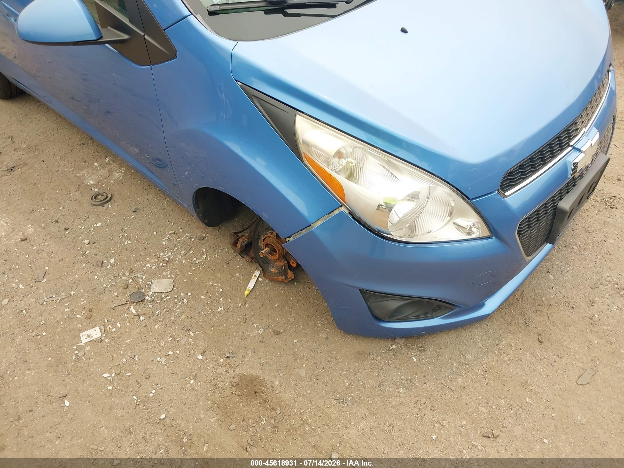 2013 Chevrolet Spark 1lt Auto Blue vin: KL8CD6S99DC506231