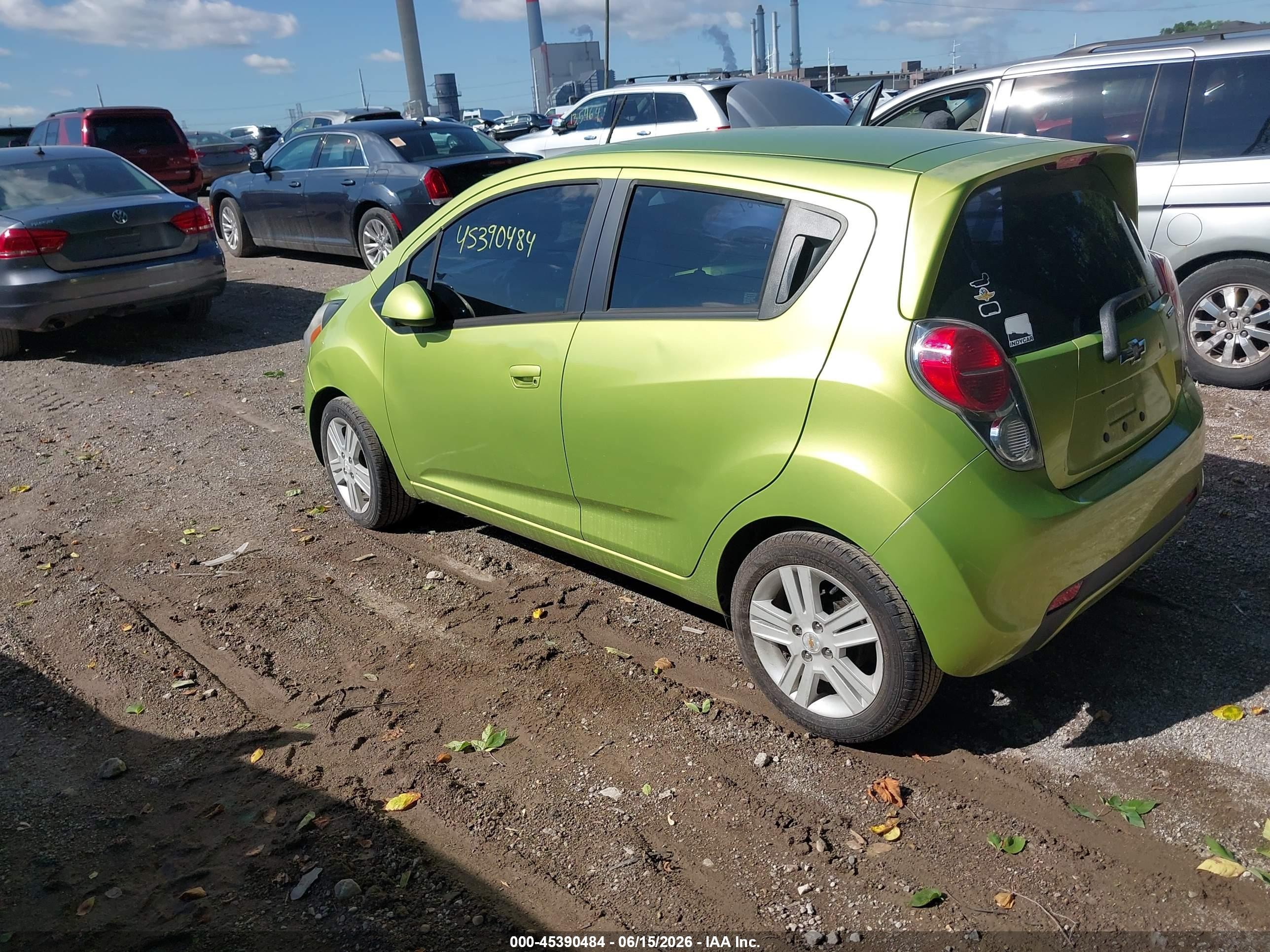 2014 Chevrolet Spark 1lt Auto Green vin: KL8CD6S99EC429751