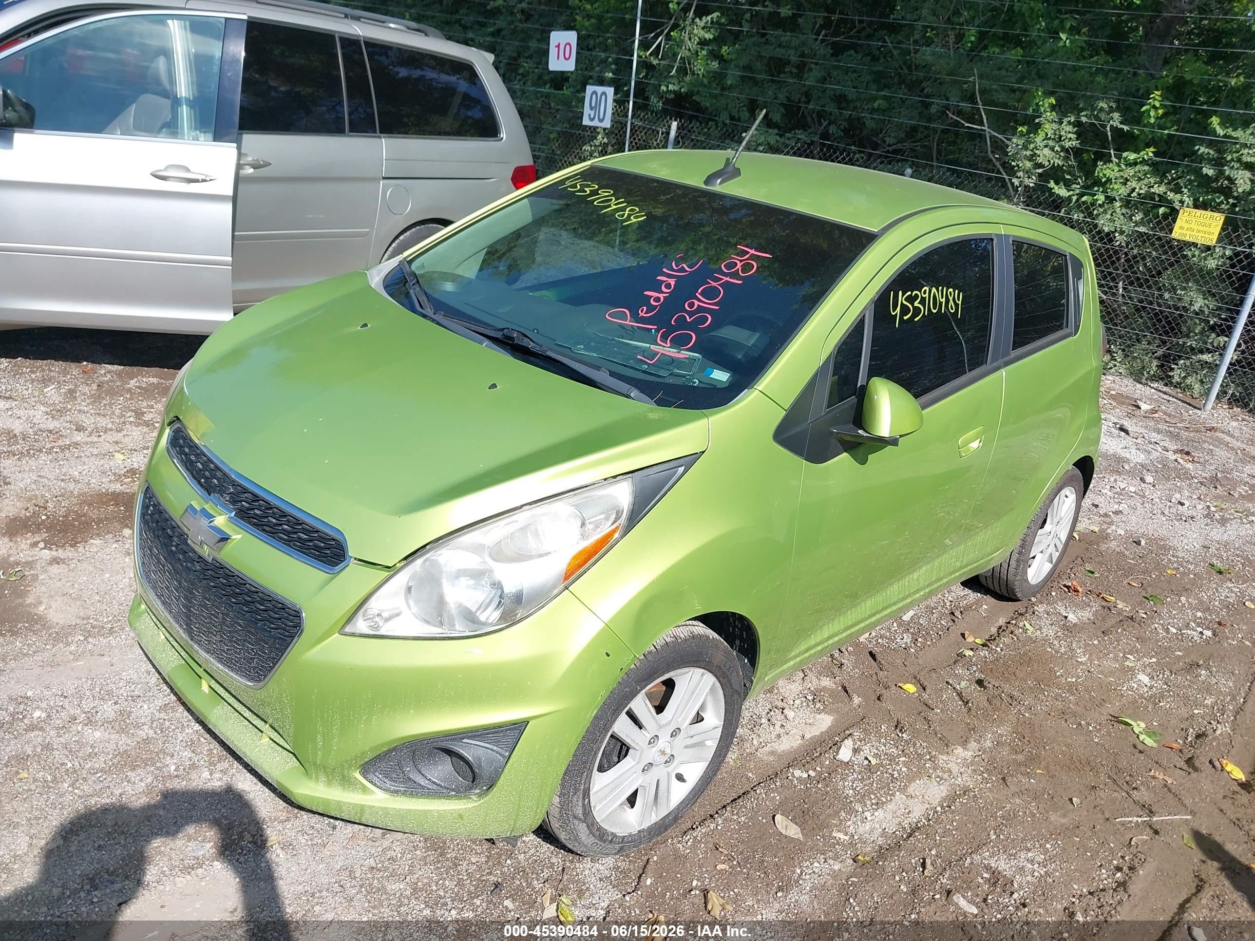 2014 Chevrolet Spark 1lt Auto Green vin: KL8CD6S99EC429751