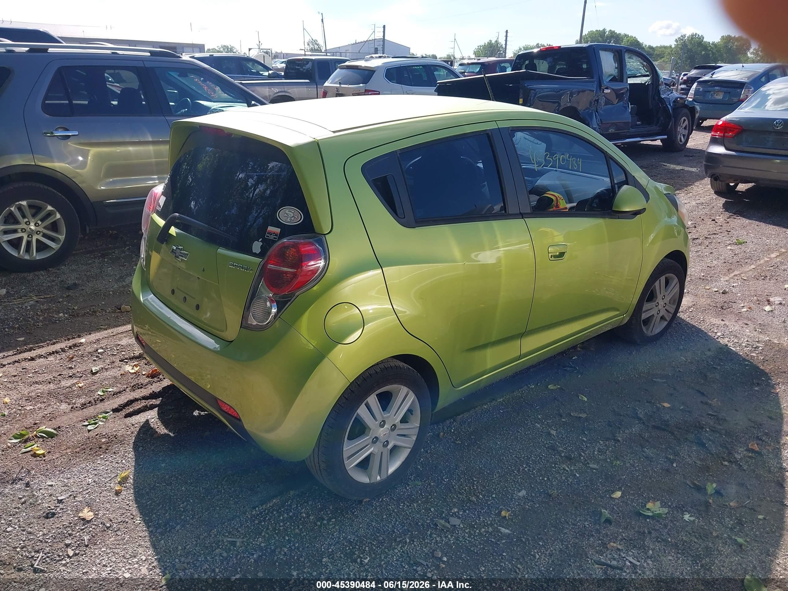 2014 Chevrolet Spark 1lt Auto Green vin: KL8CD6S99EC429751