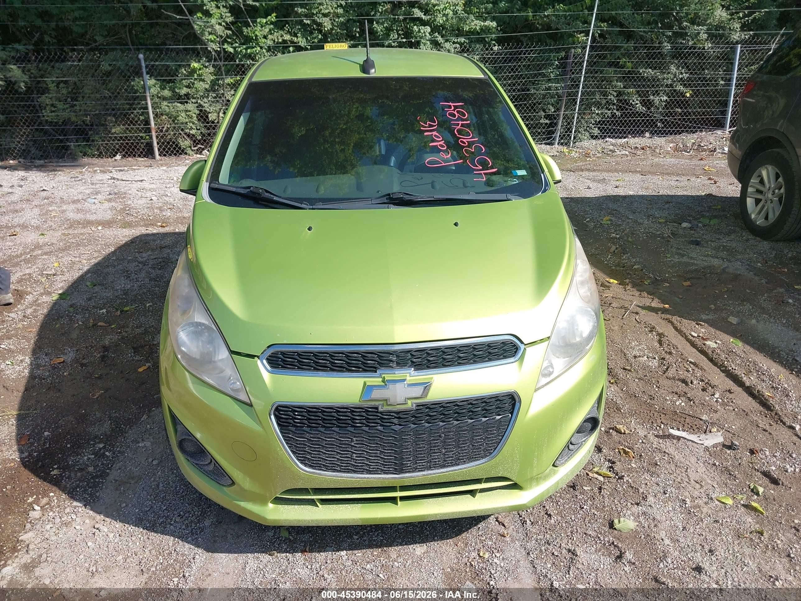 2014 Chevrolet Spark 1lt Auto Green vin: KL8CD6S99EC429751