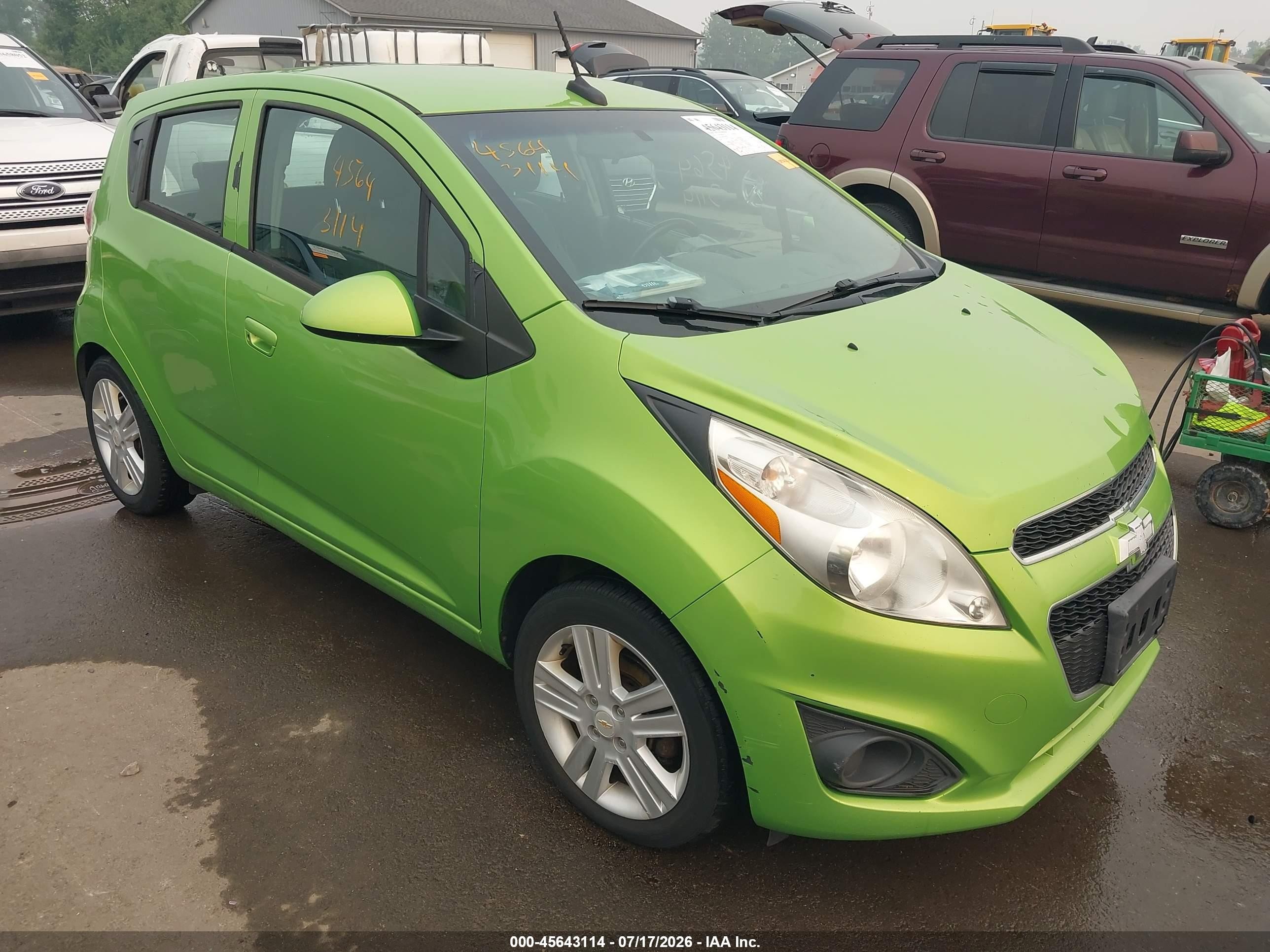 2014 Chevrolet Spark 1lt Auto Зеленый vin: KL8CD6S99EC480599