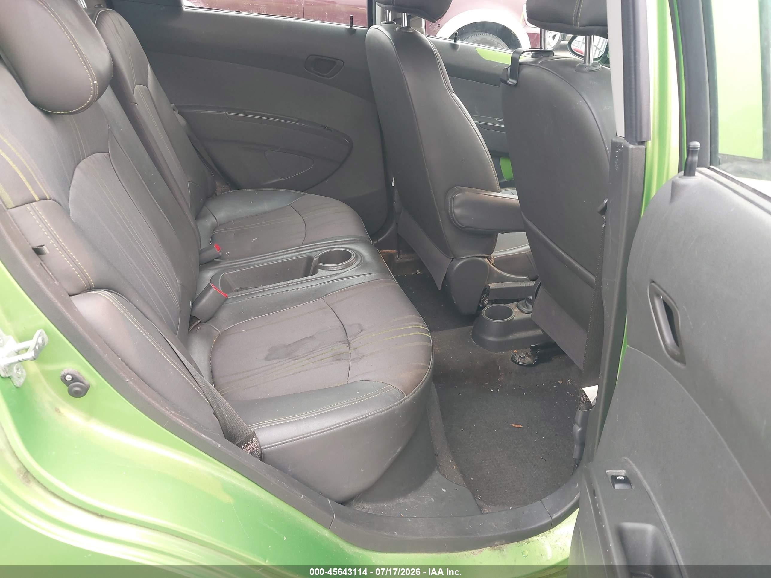2014 Chevrolet Spark 1lt Auto Green vin: KL8CD6S99EC480599
