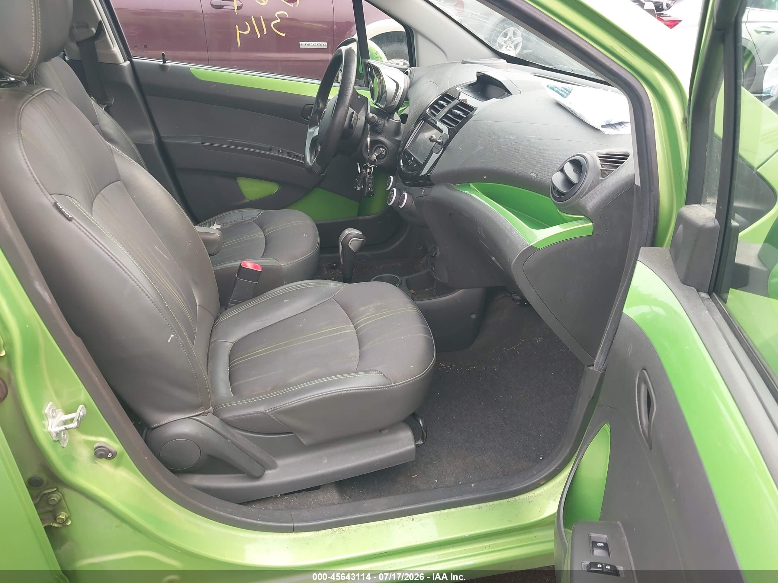 2014 Chevrolet Spark 1lt Auto Green vin: KL8CD6S99EC480599