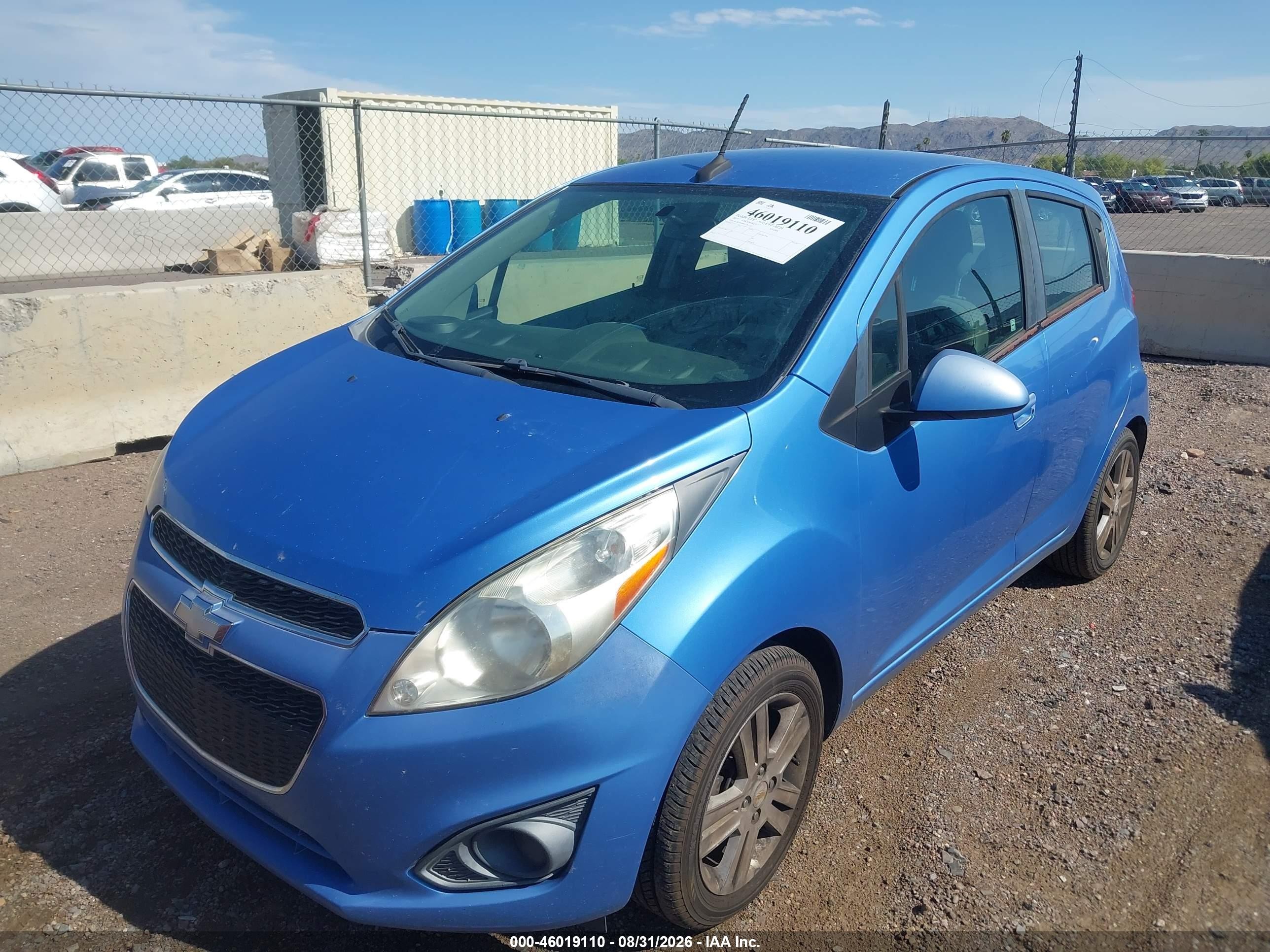 2014 Chevrolet Spark 1lt Auto Синий vin: KL8CD6S99EC482112