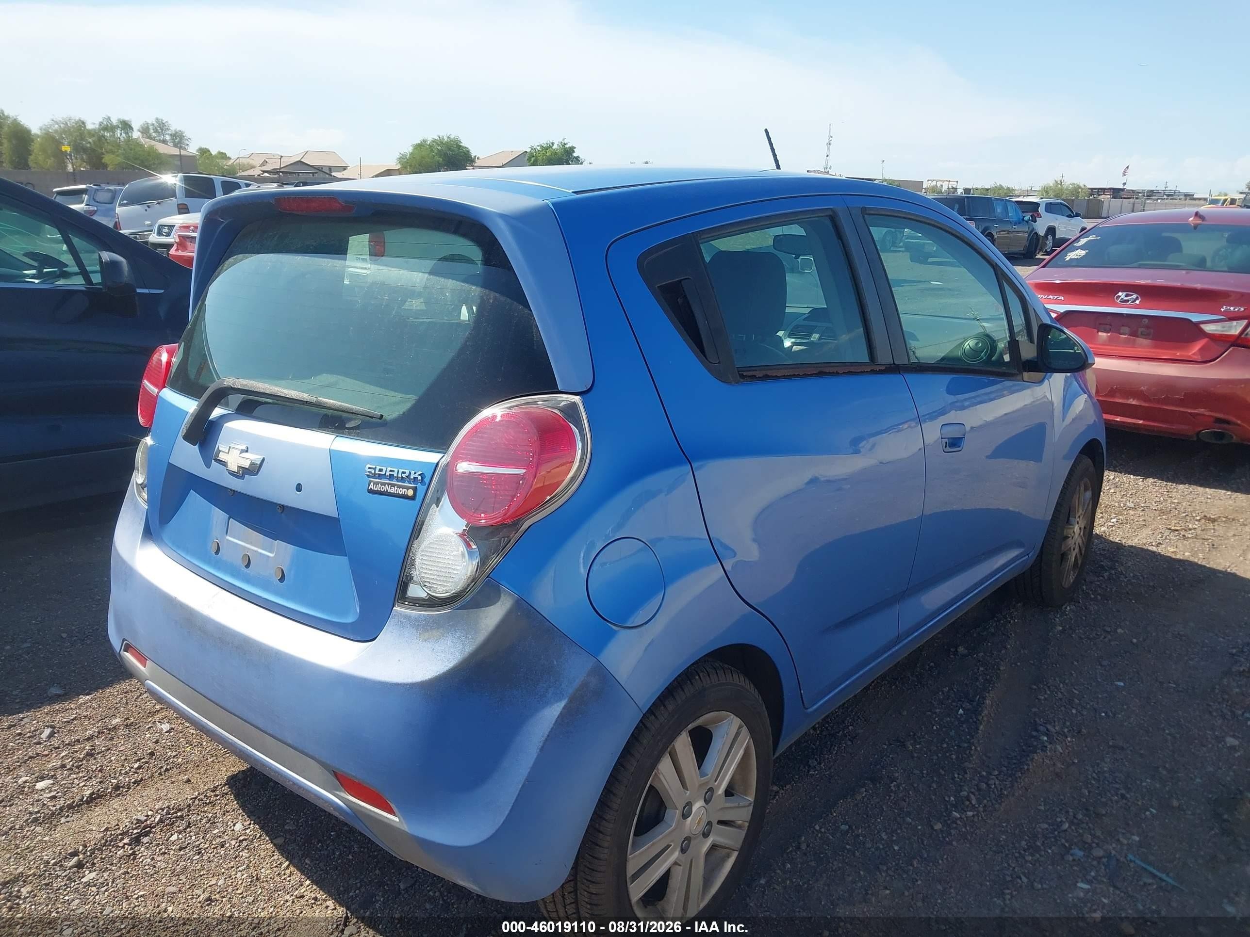 2014 Chevrolet Spark 1lt Auto Синий vin: KL8CD6S99EC482112