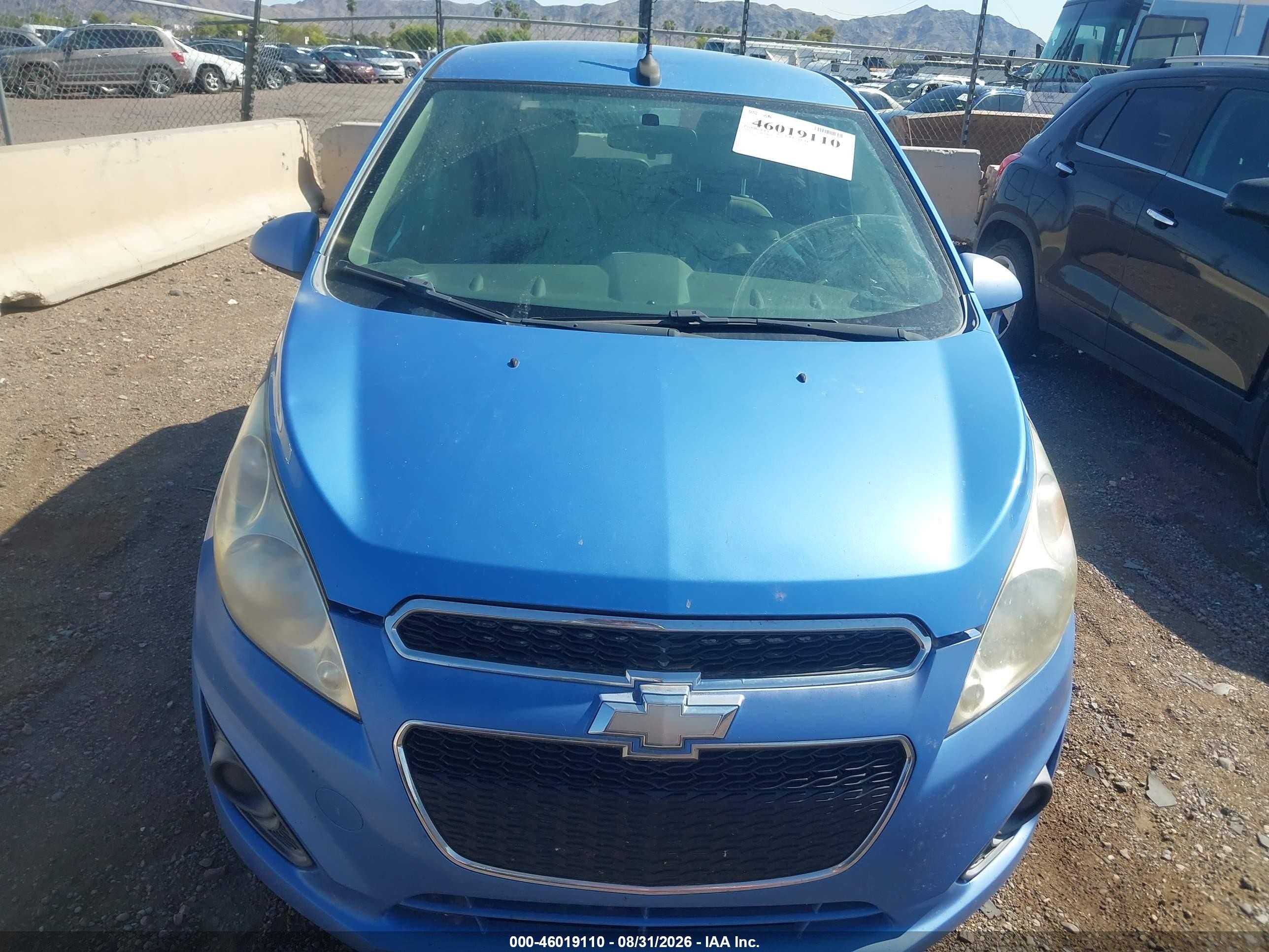 2014 Chevrolet Spark 1lt Auto Синий vin: KL8CD6S99EC482112