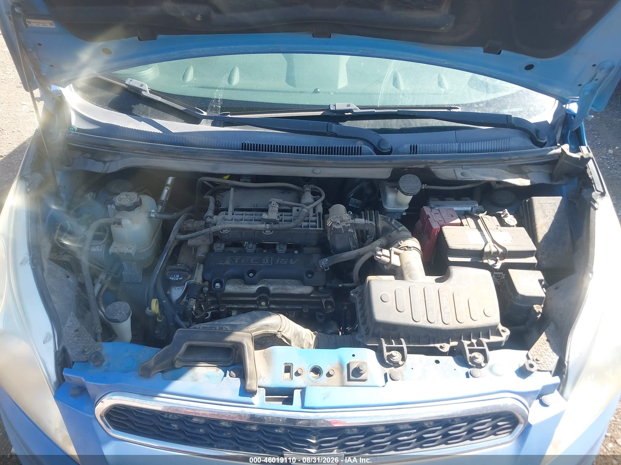 2014 Chevrolet Spark 1lt Auto Синий vin: KL8CD6S99EC482112