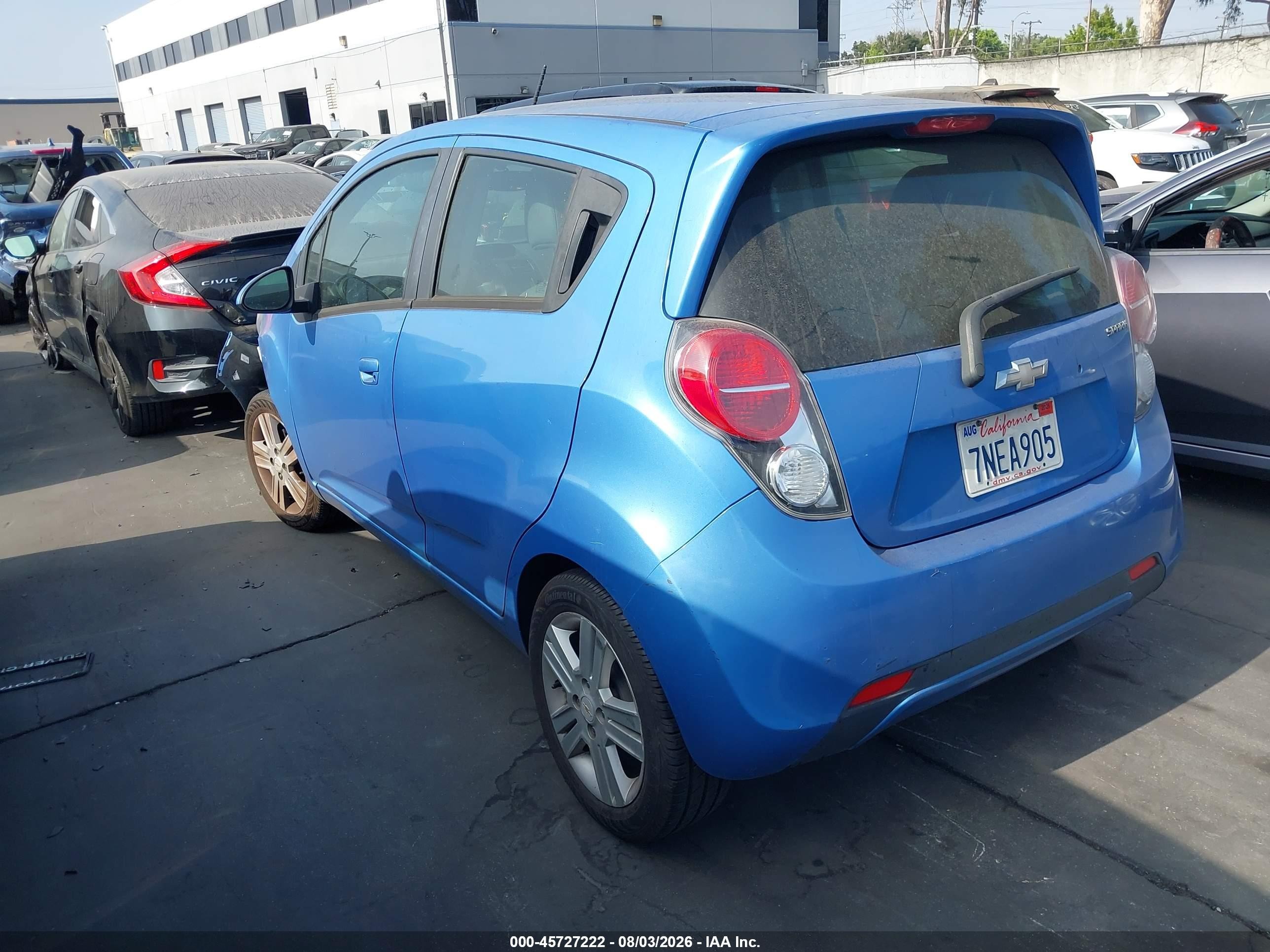 2014 Chevrolet Spark 1lt Auto Blue vin: KL8CD6S99EC509969