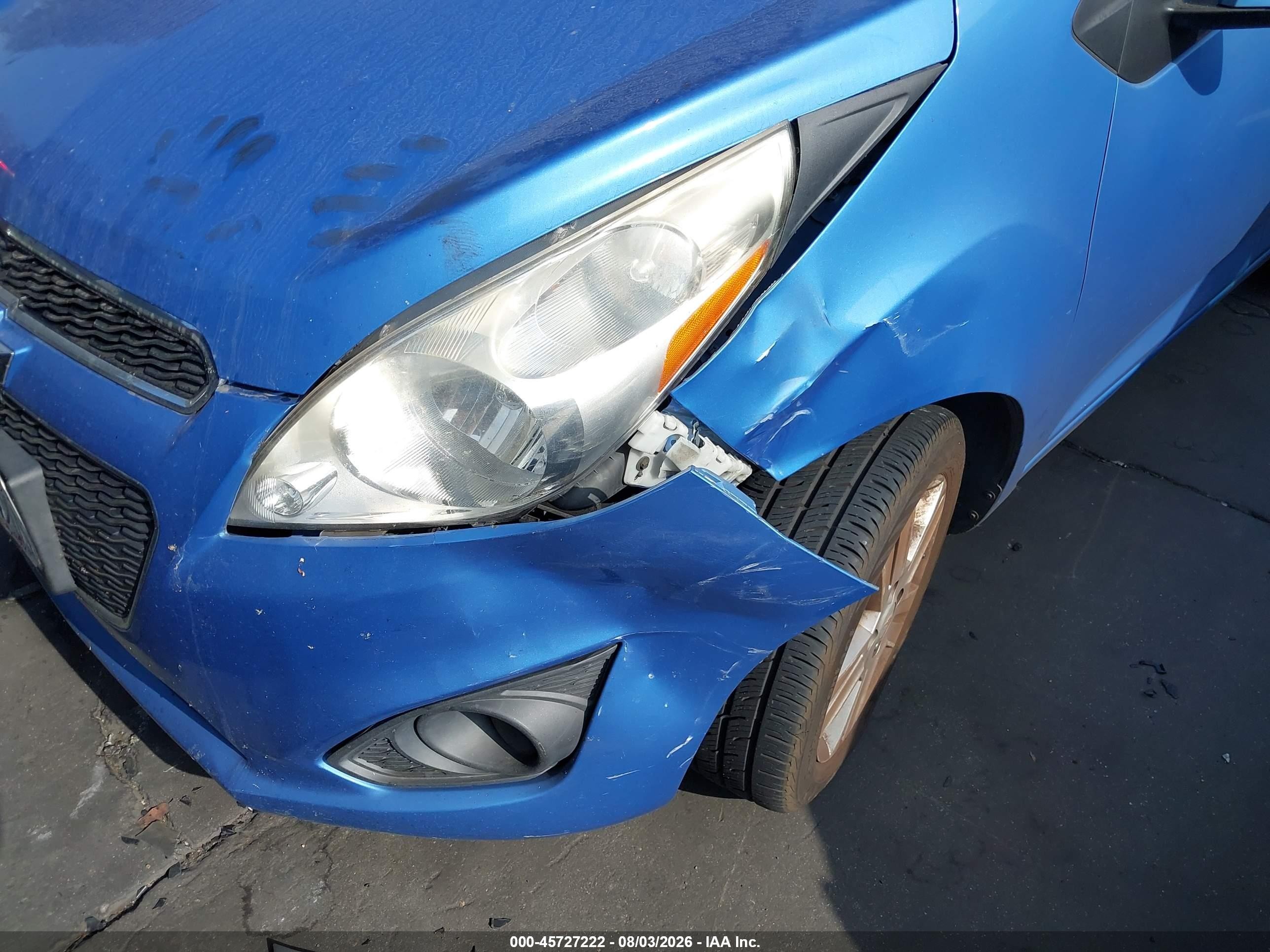 2014 Chevrolet Spark 1lt Auto Blue vin: KL8CD6S99EC509969