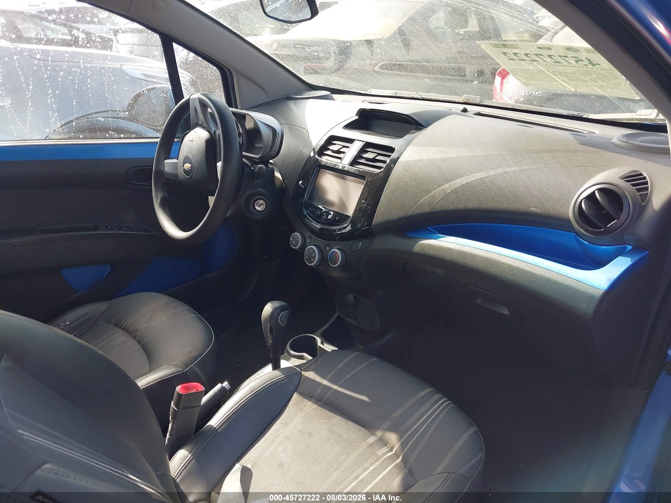 2014 Chevrolet Spark 1lt Auto Blue vin: KL8CD6S99EC509969