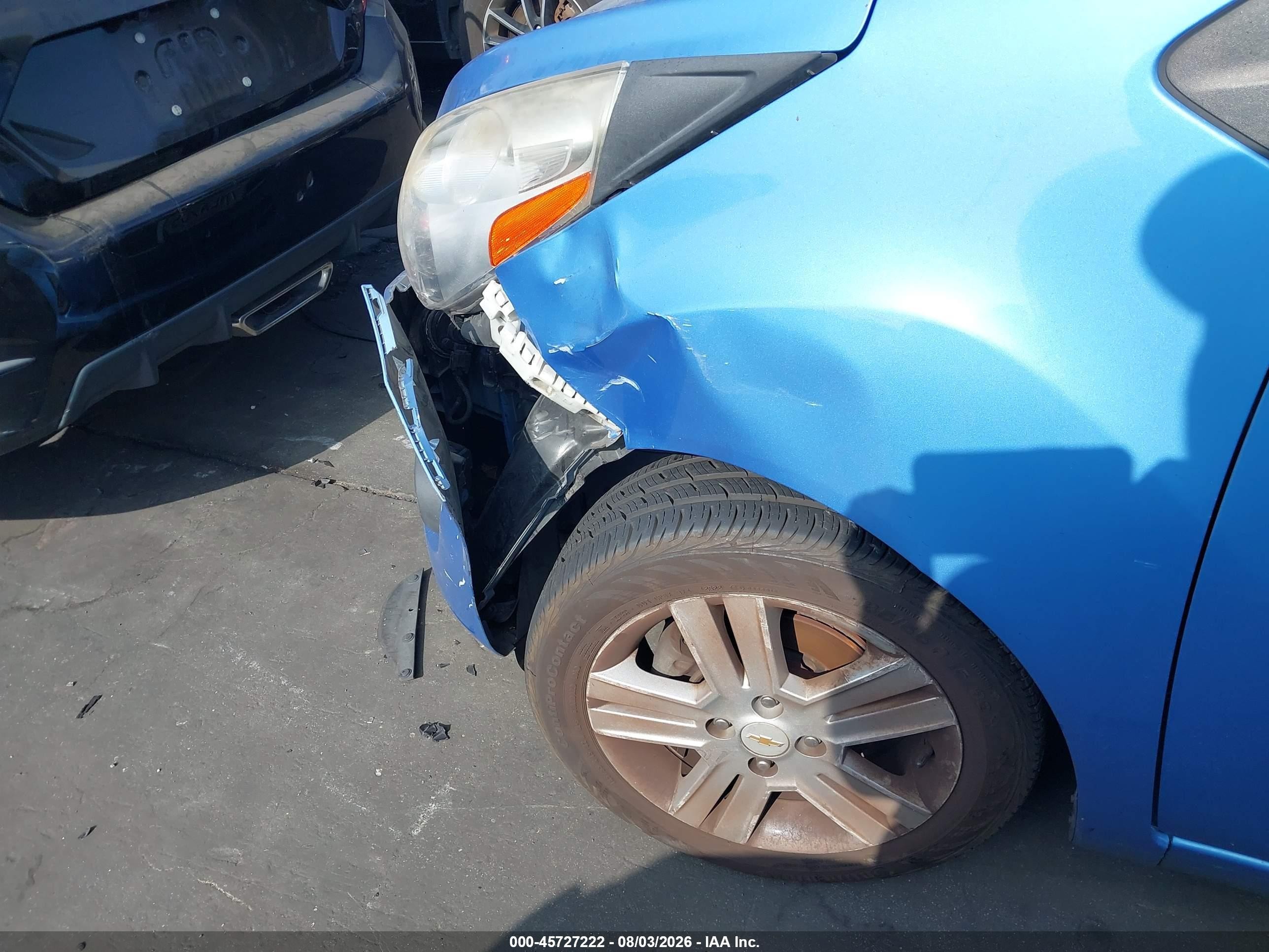 2014 Chevrolet Spark 1lt Auto Blue vin: KL8CD6S99EC509969