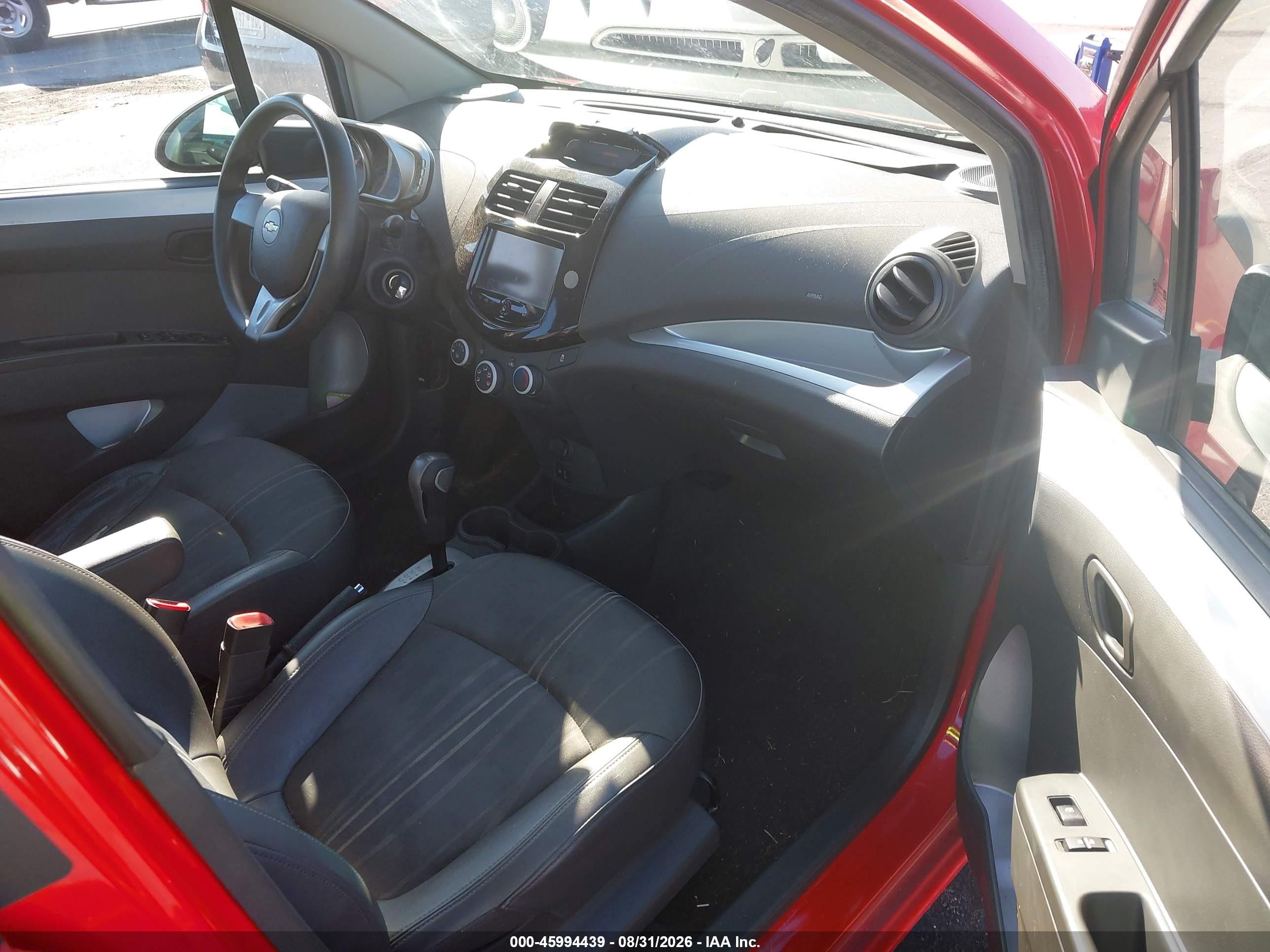 2014 Chevrolet Spark 1lt Auto Red vin: KL8CD6S99EC520583