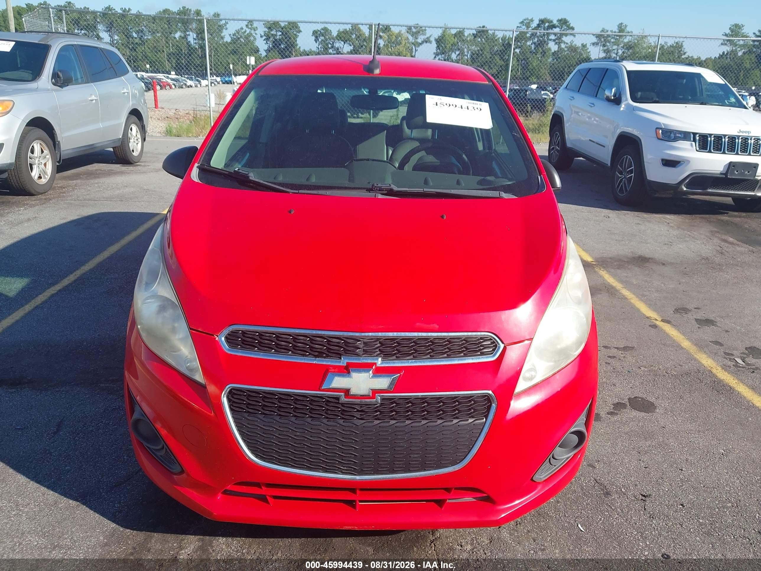 2014 Chevrolet Spark 1lt Auto Red vin: KL8CD6S99EC520583