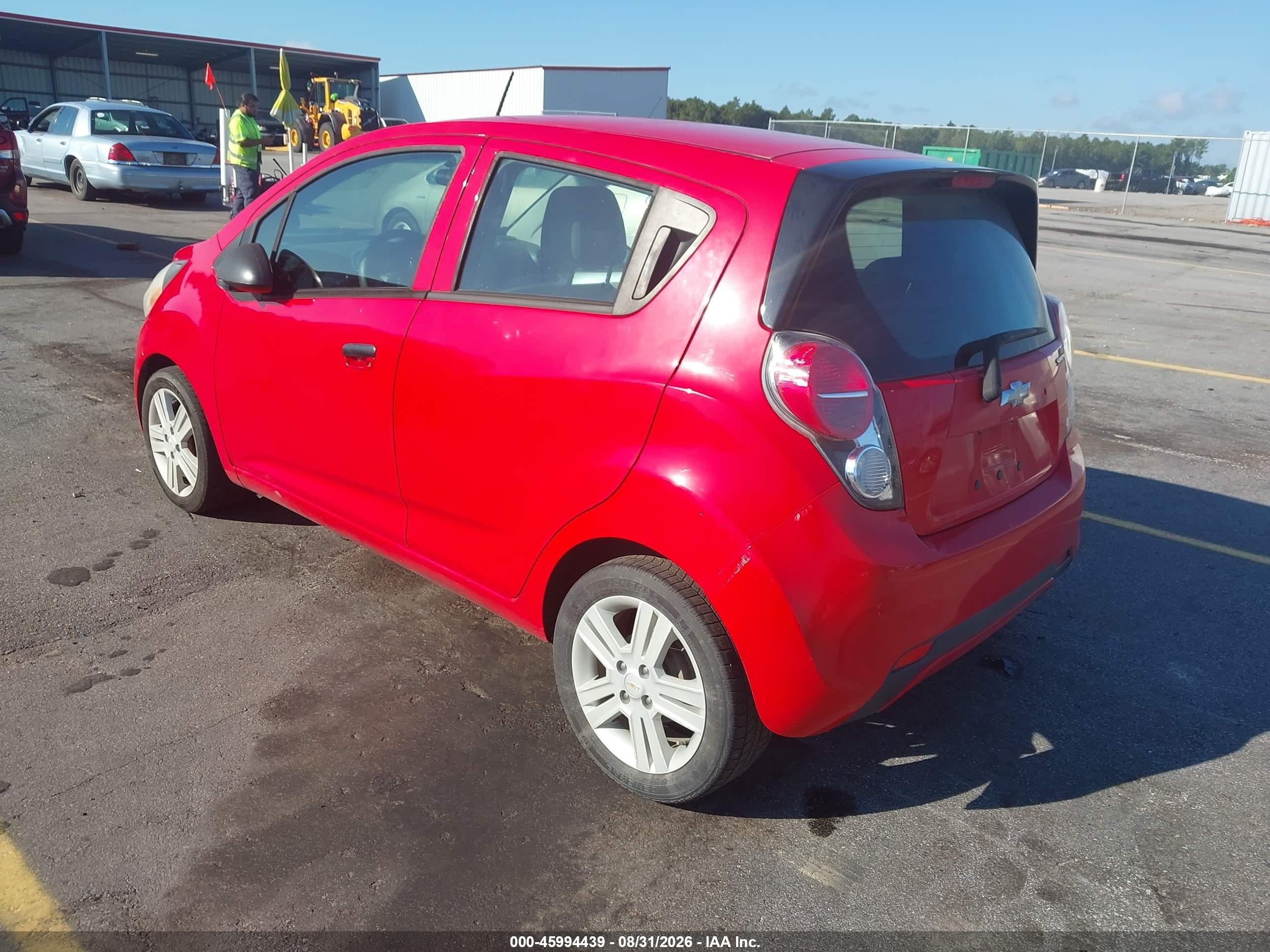 2014 Chevrolet Spark 1lt Auto Red vin: KL8CD6S99EC520583