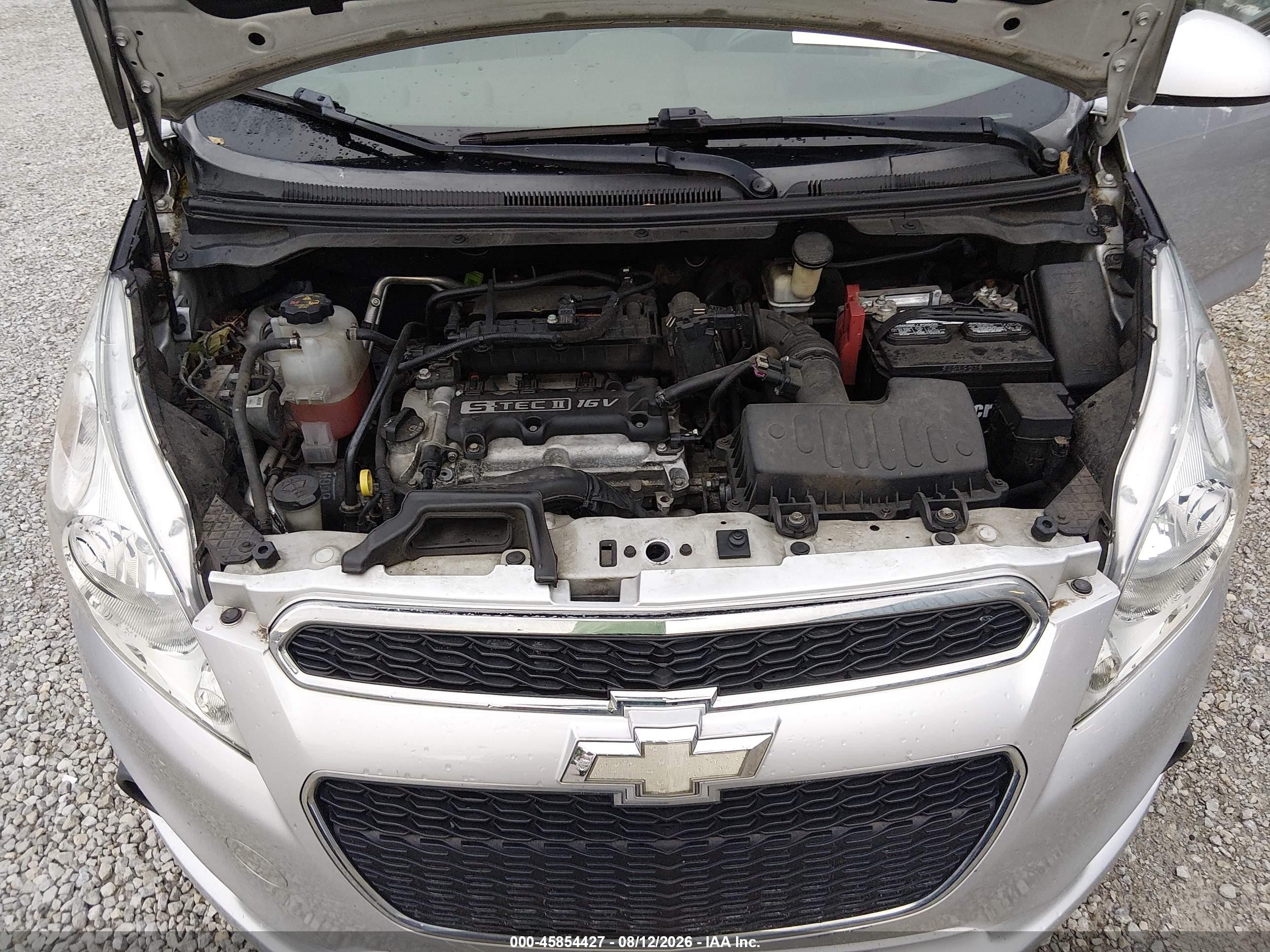 2014 Chevrolet Spark 1lt Auto Silver vin: KL8CD6S99EC520969