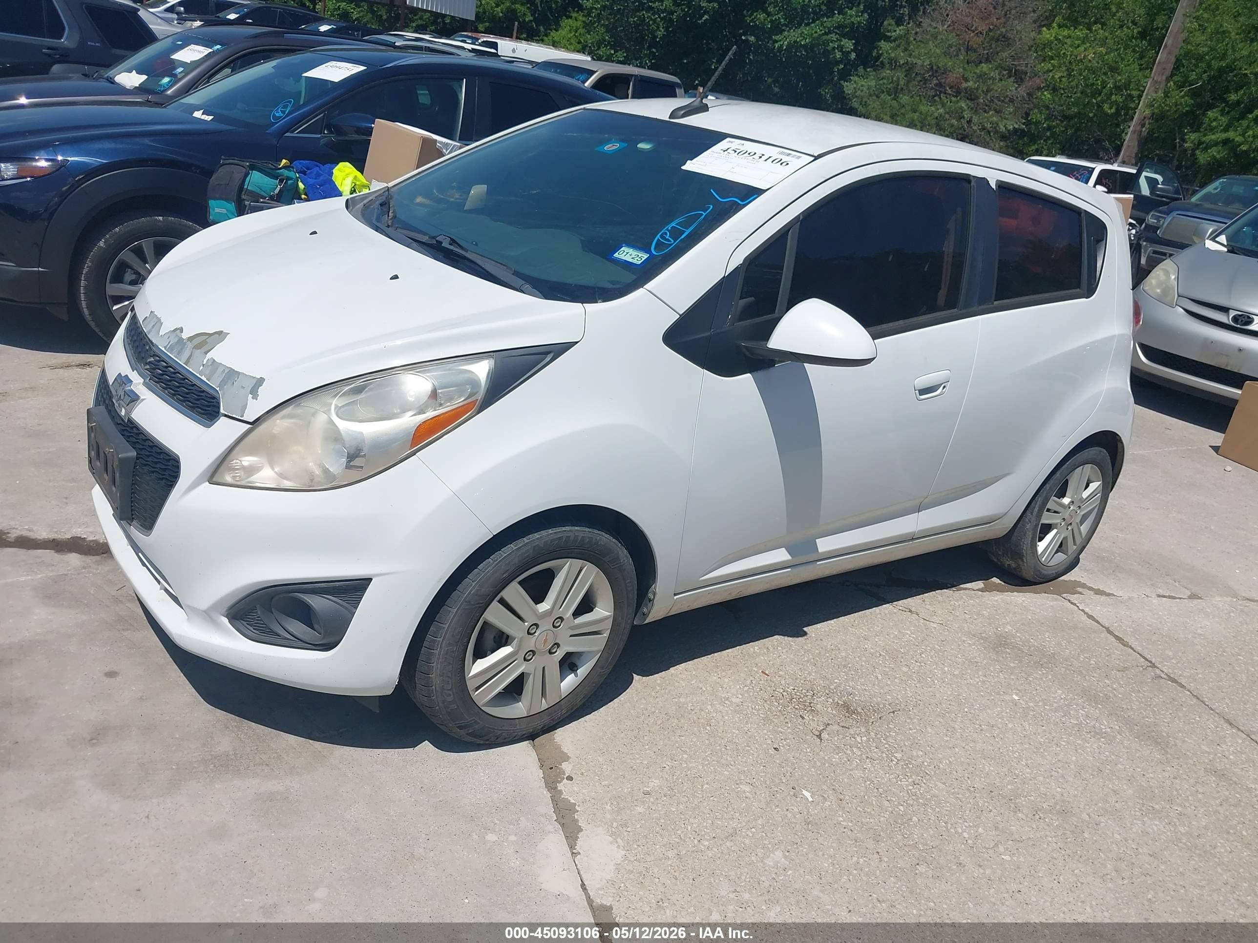 2014 Chevrolet Spark 1lt Auto White vin: KL8CD6S99EC573929