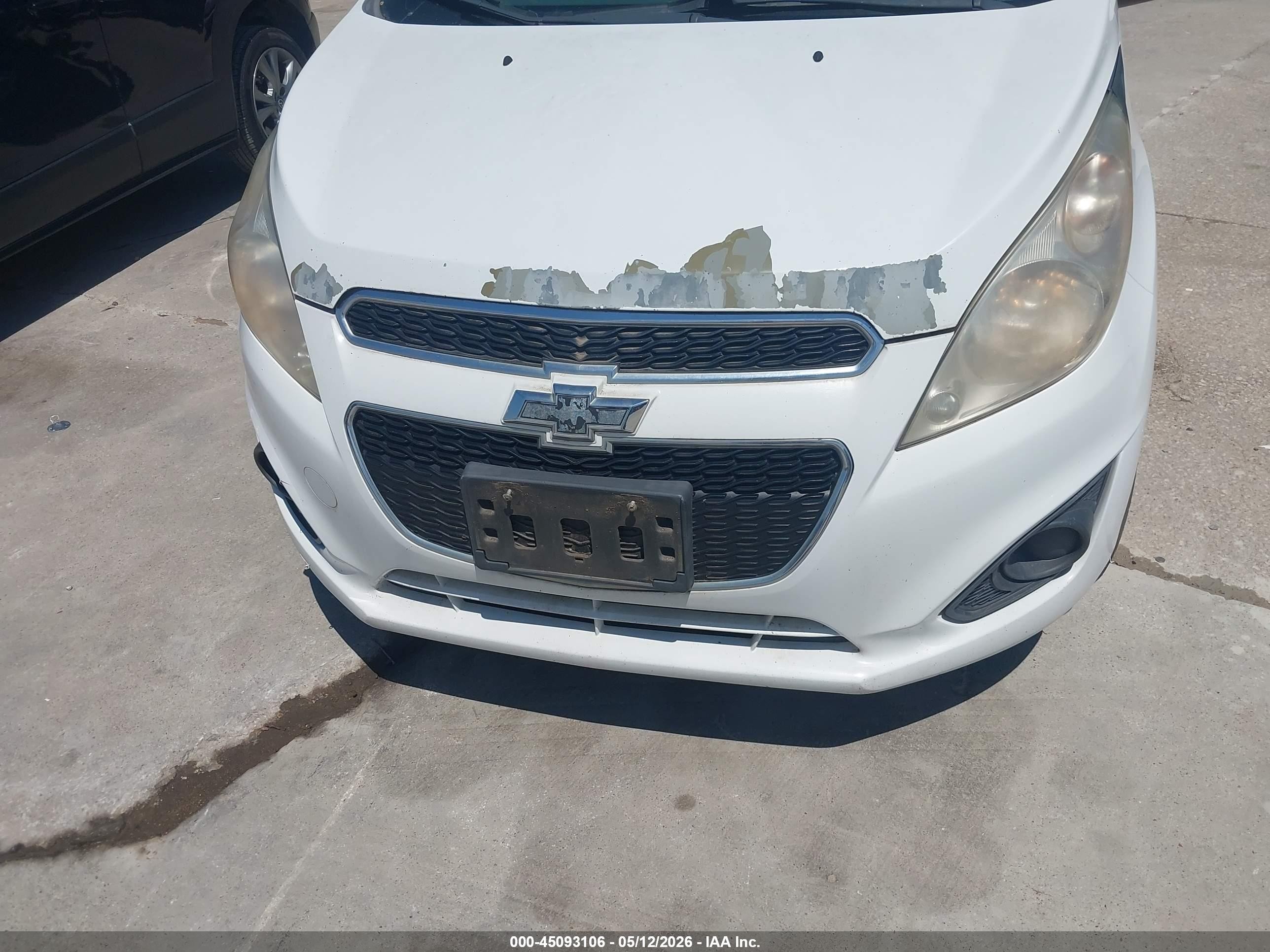 2014 Chevrolet Spark 1lt Auto White vin: KL8CD6S99EC573929