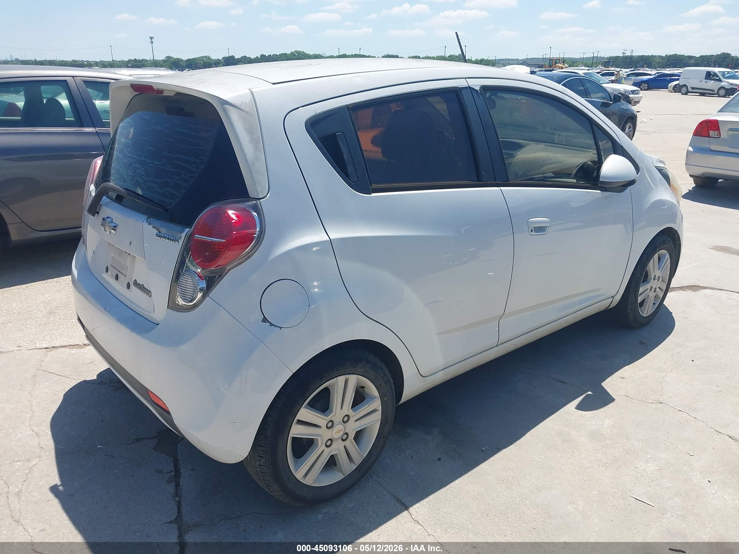 2014 Chevrolet Spark 1lt Auto White vin: KL8CD6S99EC573929