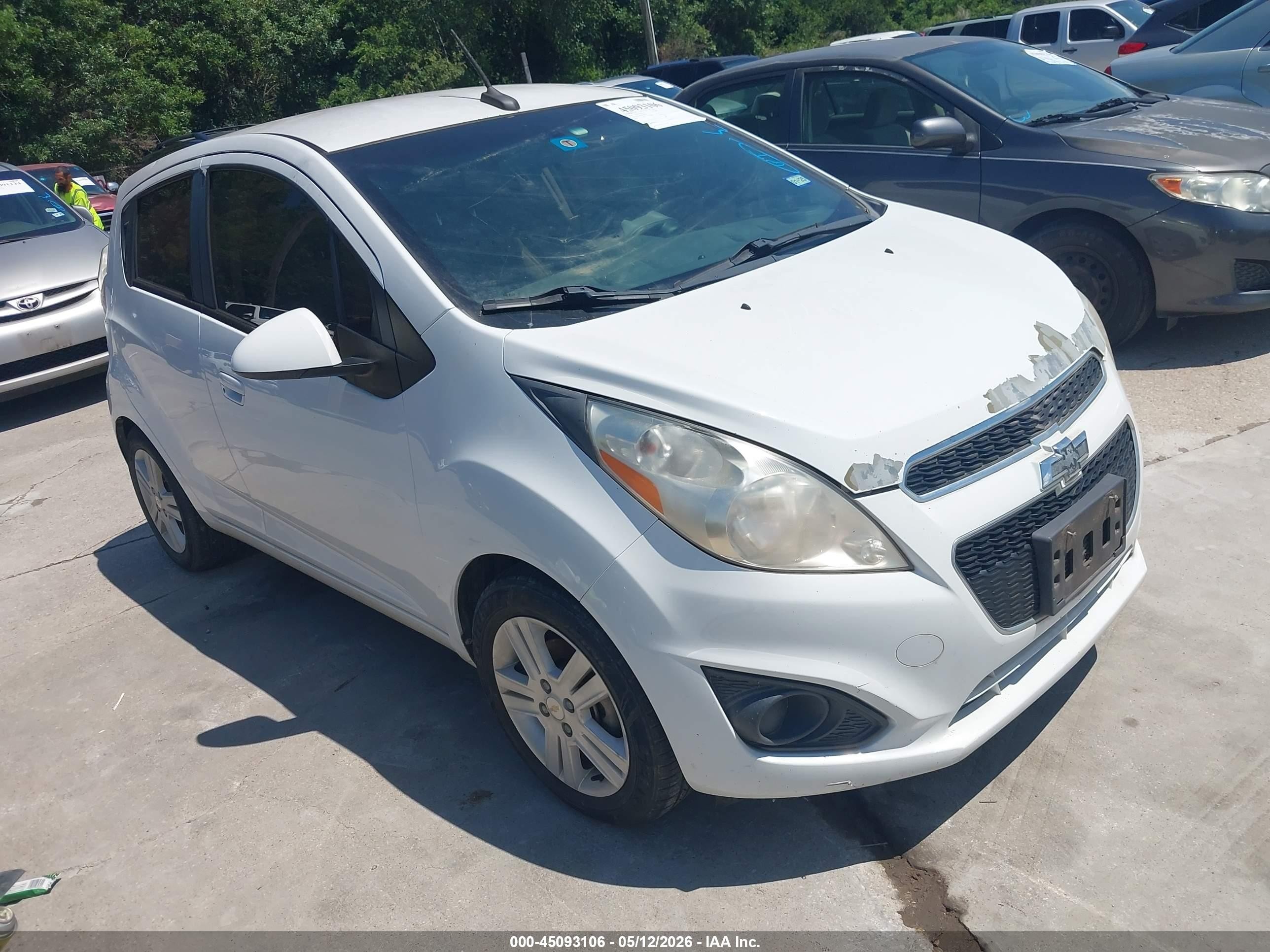 2014 Chevrolet Spark 1lt Auto White vin: KL8CD6S99EC573929