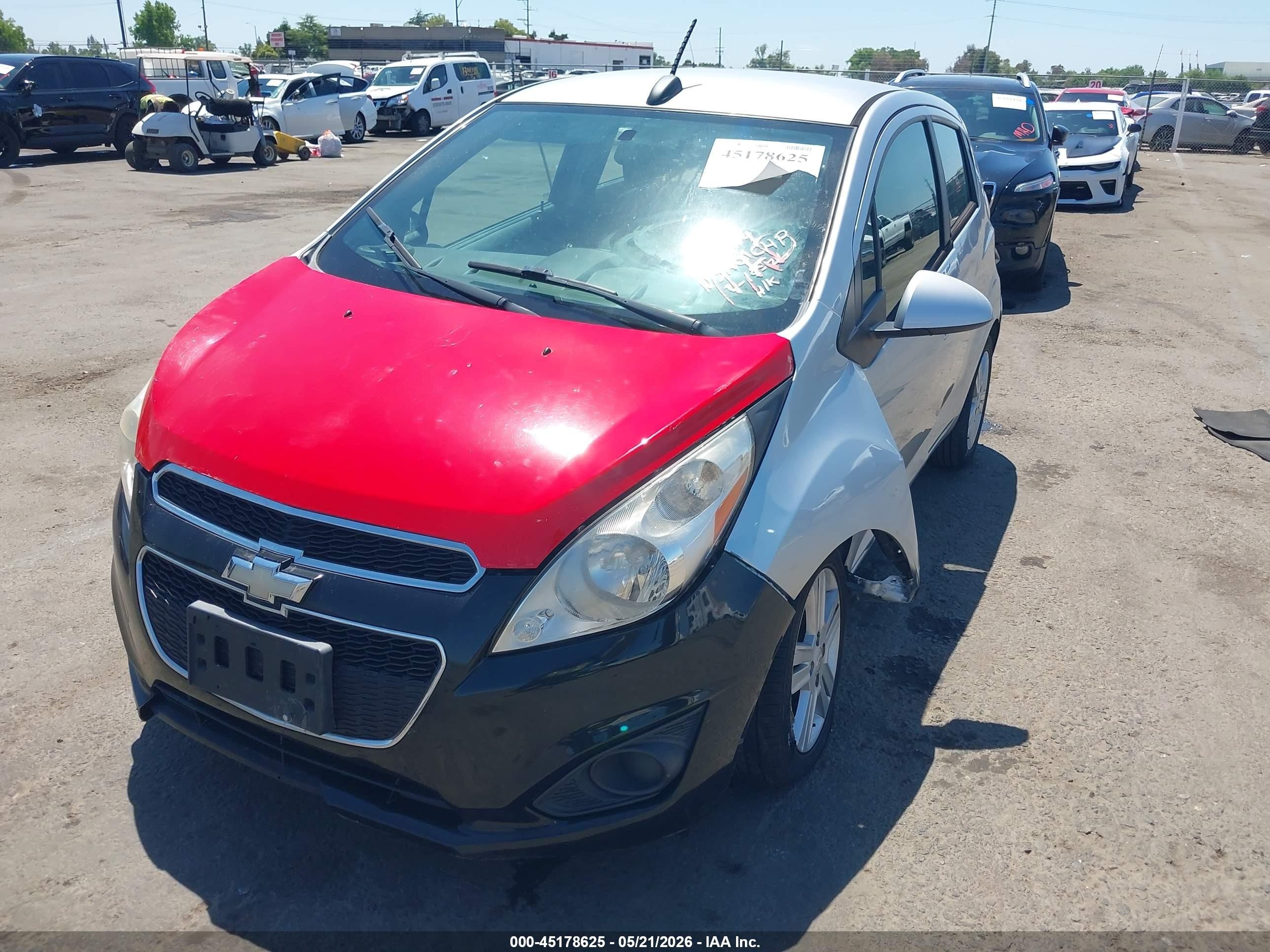 2015 Chevrolet Spark 1lt Cvt Silver vin: KL8CD6S99FC719599