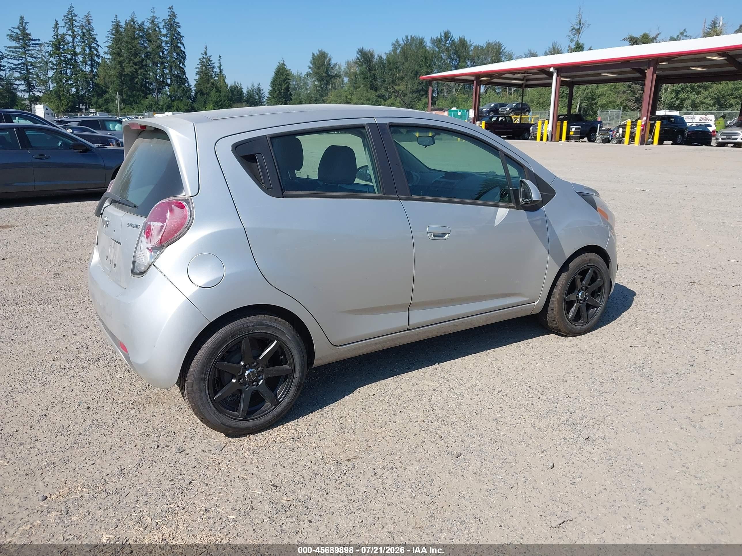 2015 Chevrolet Spark 1lt Cvt Silver vin: KL8CD6S99FC723538