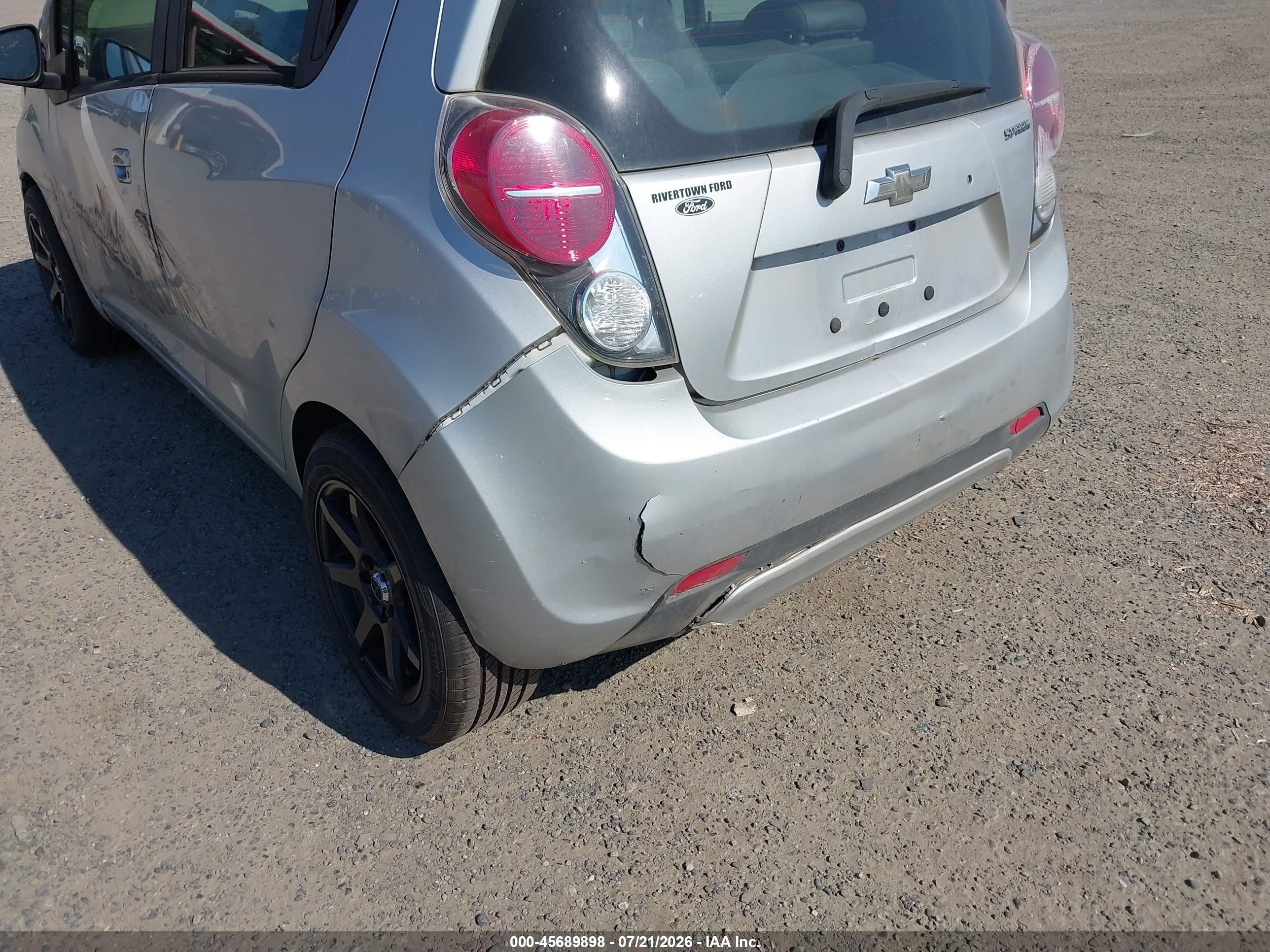 2015 Chevrolet Spark 1lt Cvt Silver vin: KL8CD6S99FC723538