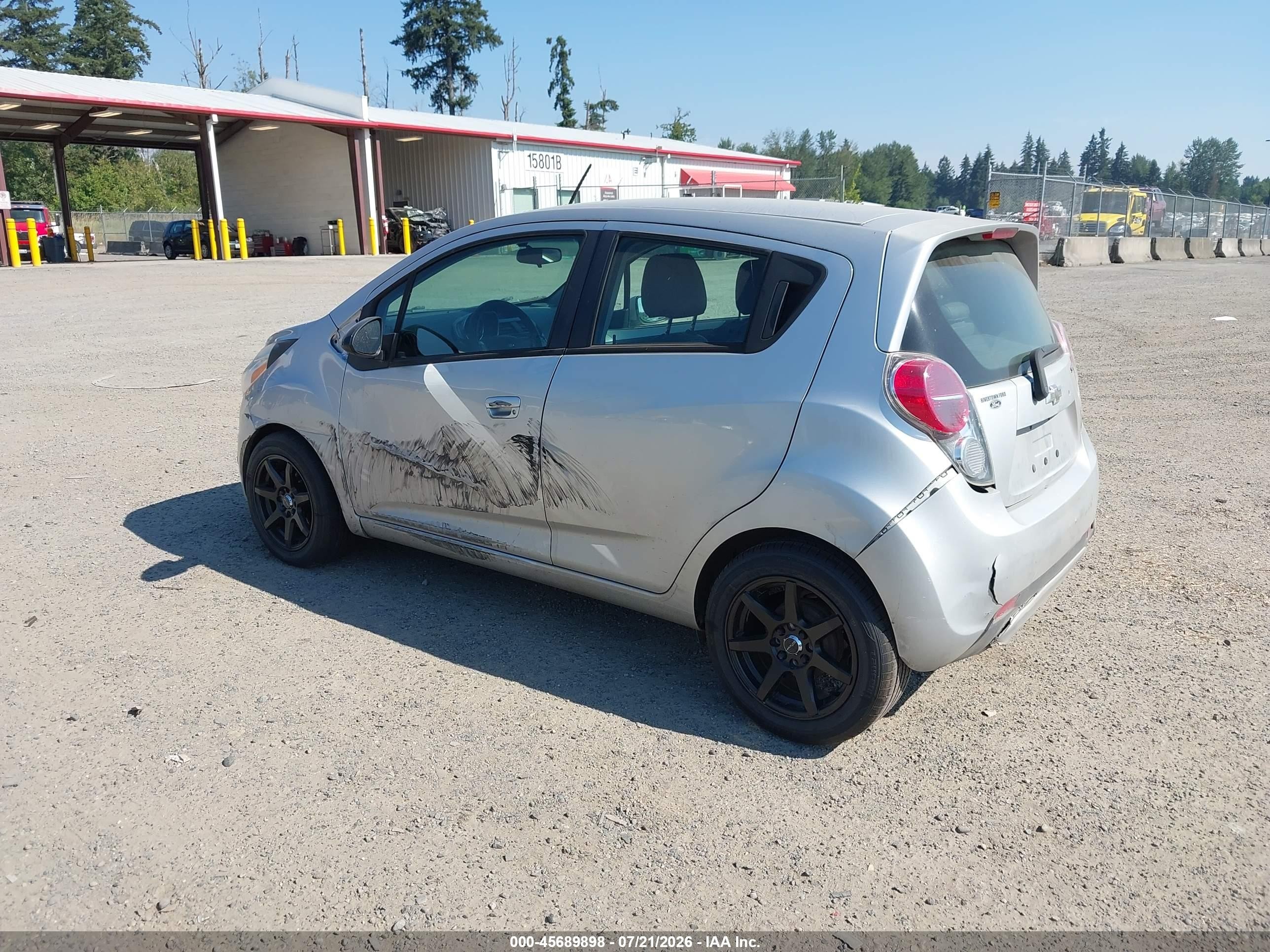 2015 Chevrolet Spark 1lt Cvt Silver vin: KL8CD6S99FC723538