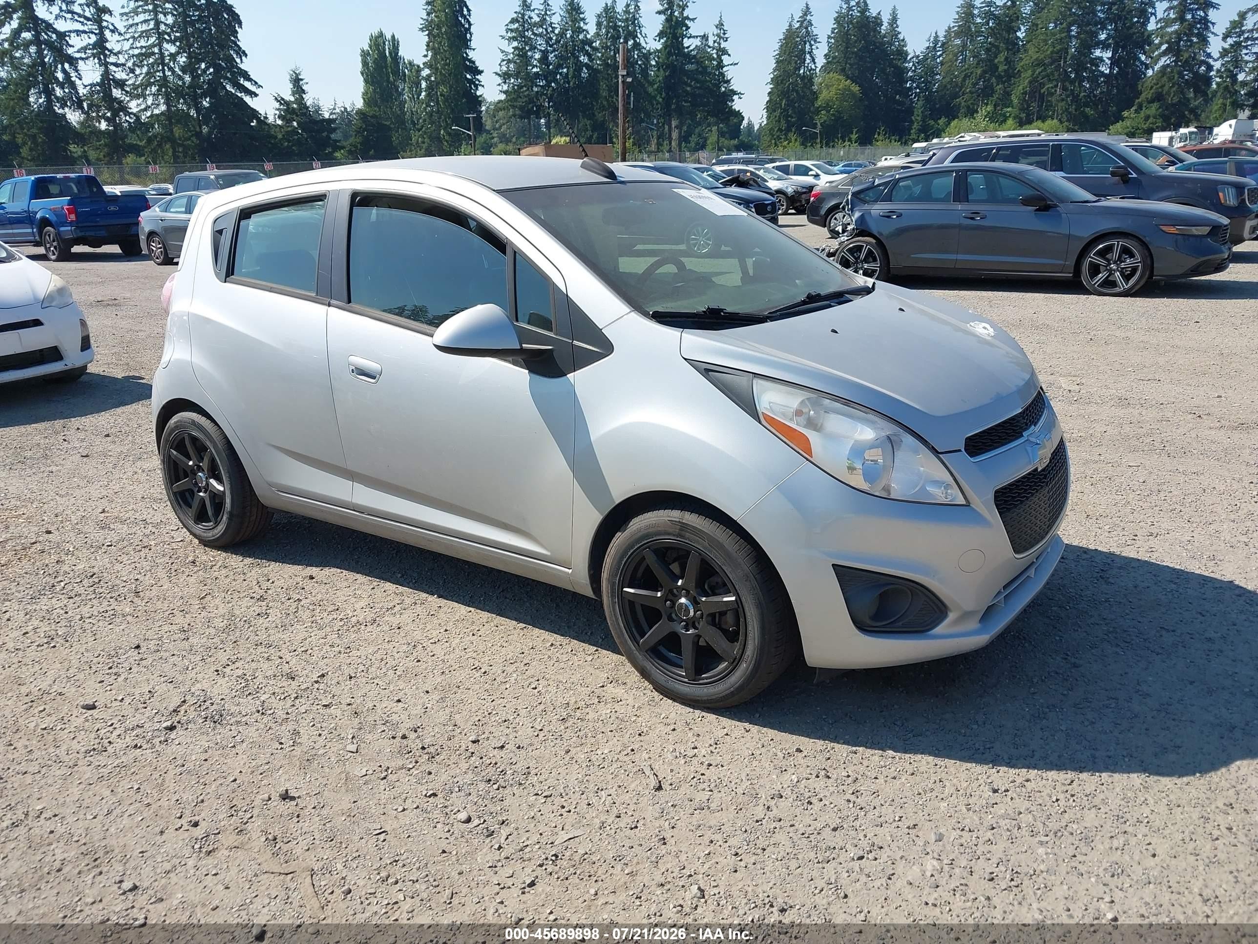2015 Chevrolet Spark 1lt Cvt Silver vin: KL8CD6S99FC723538