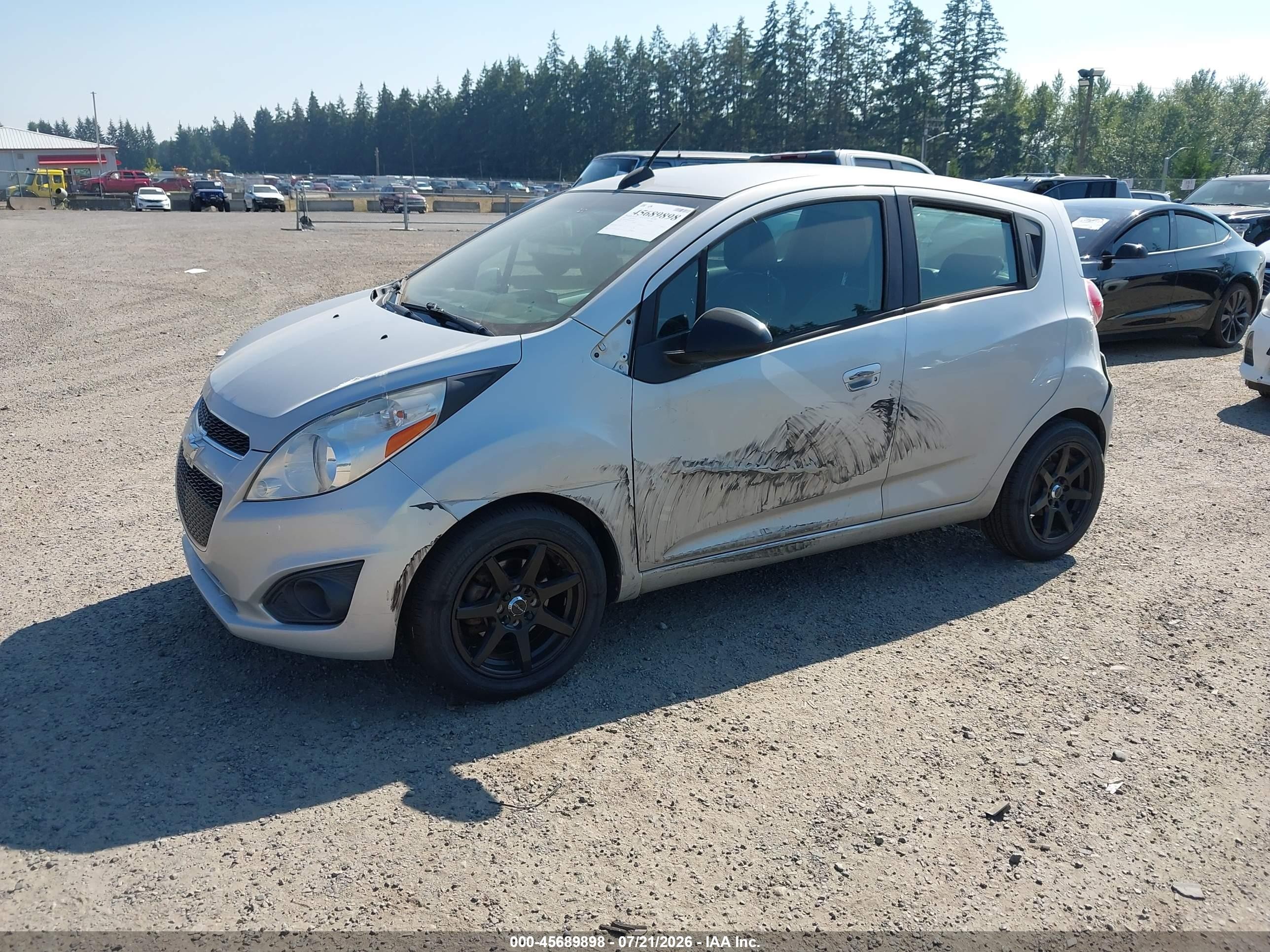 2015 Chevrolet Spark 1lt Cvt Silver vin: KL8CD6S99FC723538