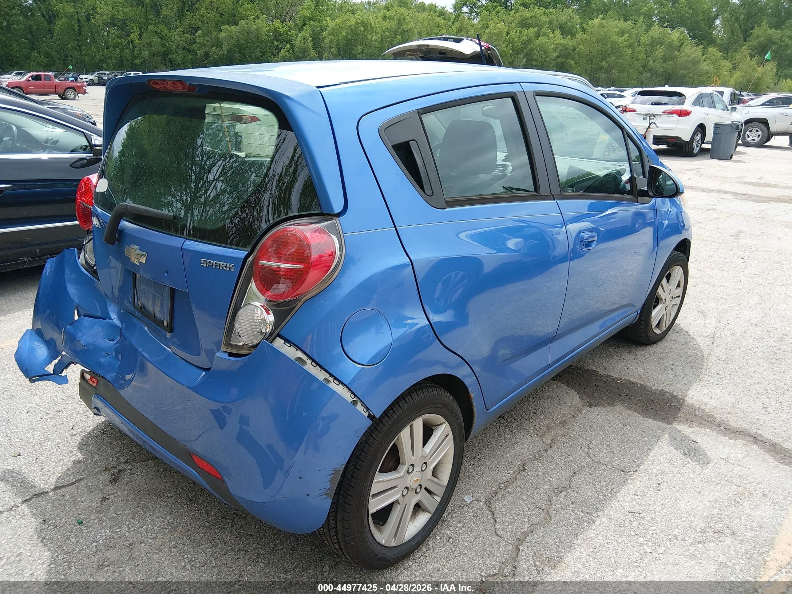 2015 Chevrolet Spark 1lt Cvt Blue vin: KL8CD6S99FC733485