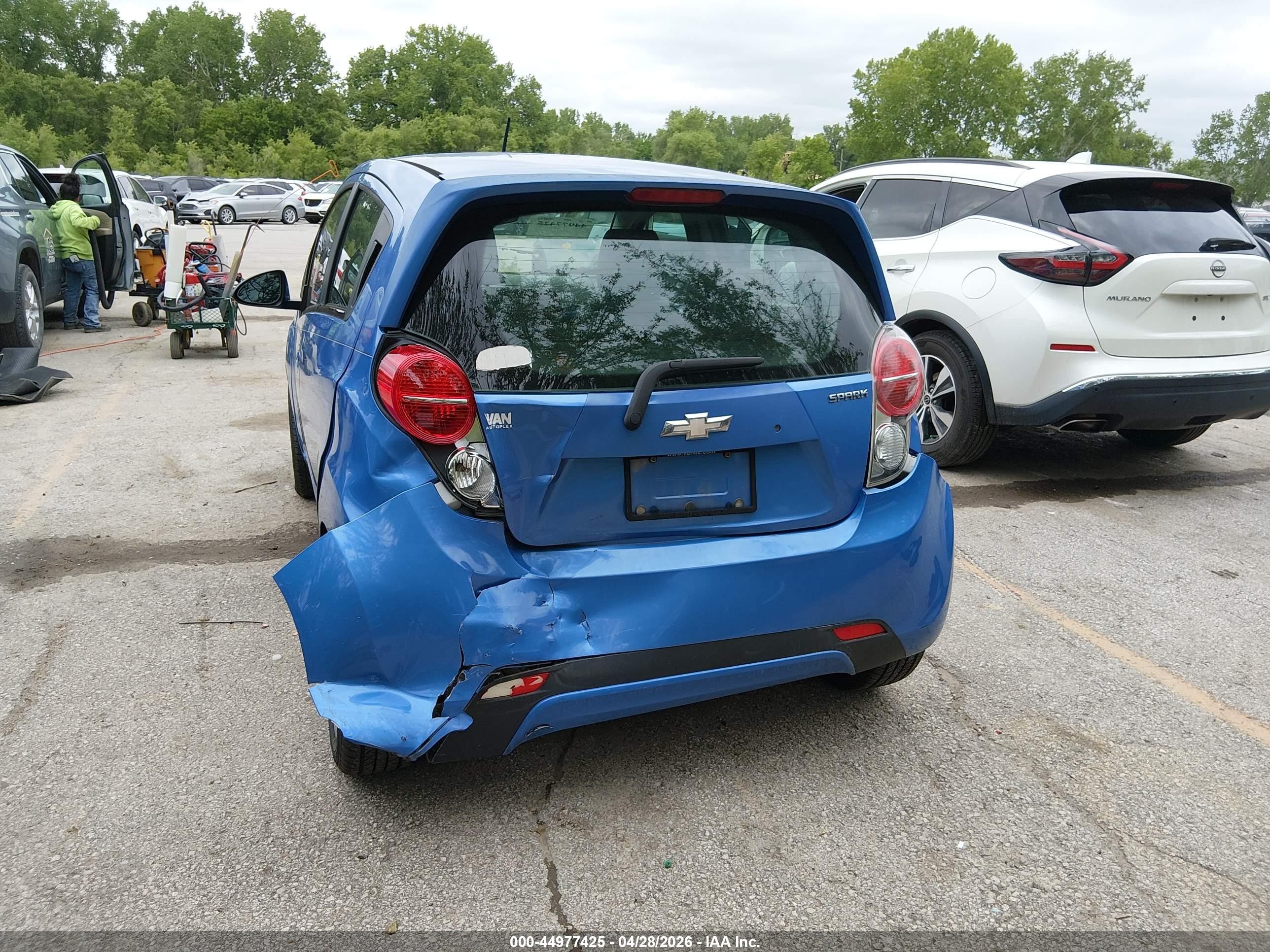 2015 Chevrolet Spark 1lt Cvt Blue vin: KL8CD6S99FC733485