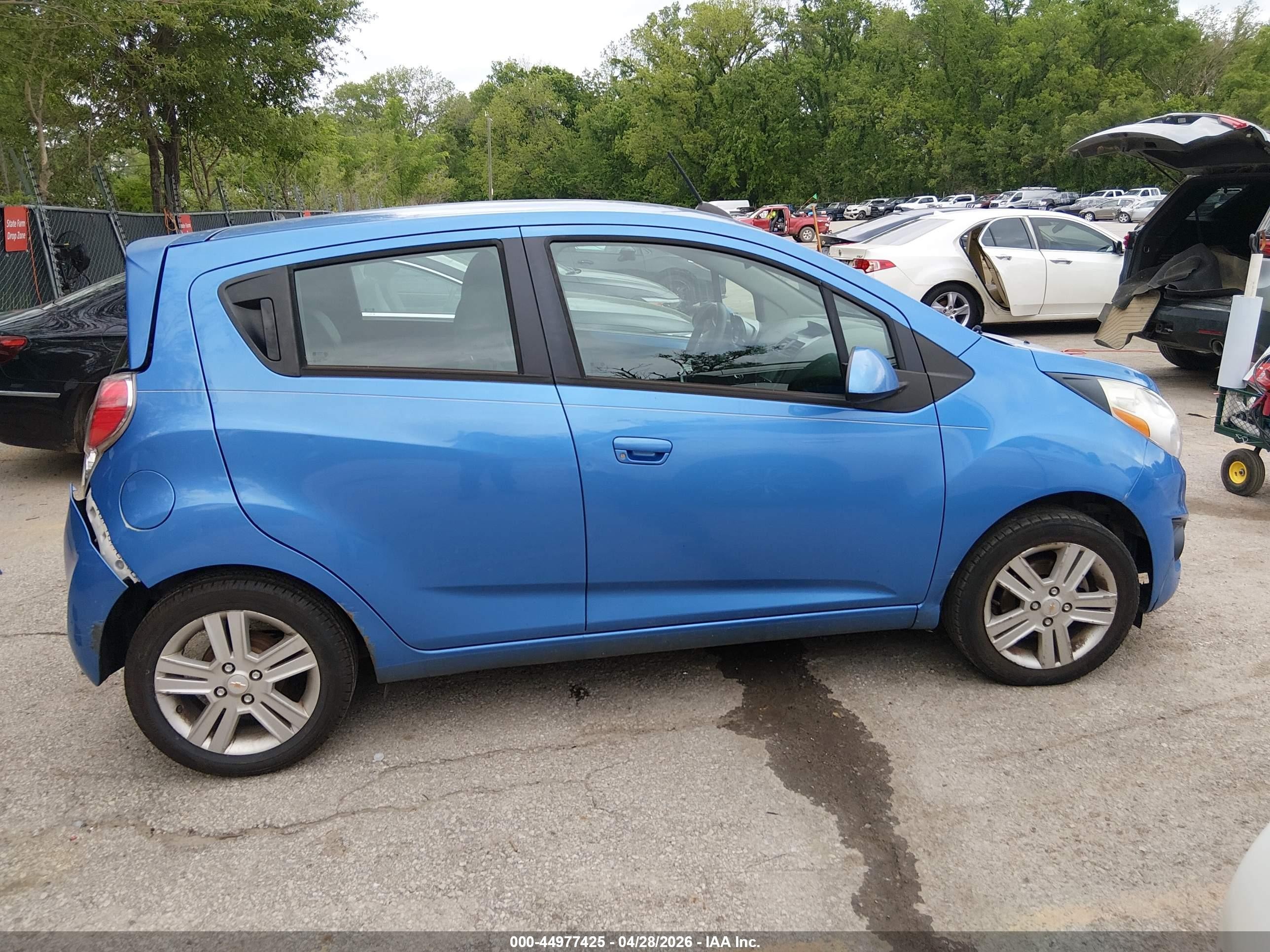 2015 Chevrolet Spark 1lt Cvt Blue vin: KL8CD6S99FC733485
