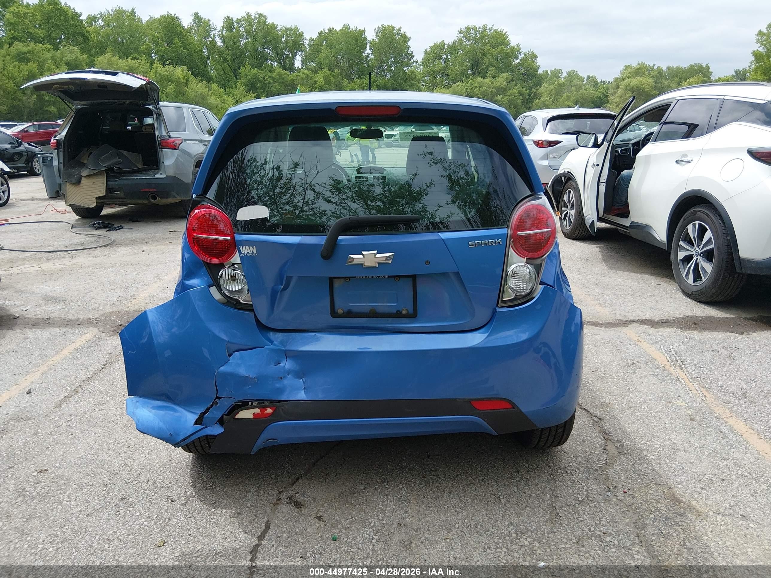 2015 Chevrolet Spark 1lt Cvt Blue vin: KL8CD6S99FC733485