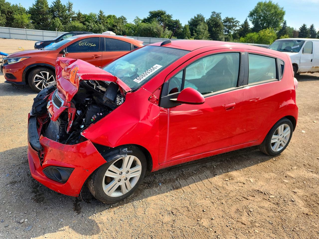 2015 Chevrolet Spark 1lt Red vin: KL8CD6S99FC763277