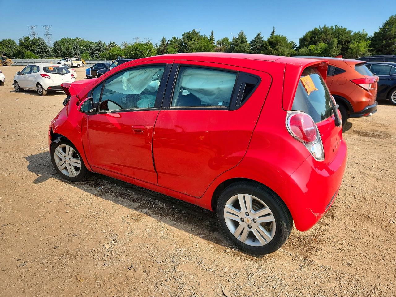 2015 Chevrolet Spark 1lt Red vin: KL8CD6S99FC763277