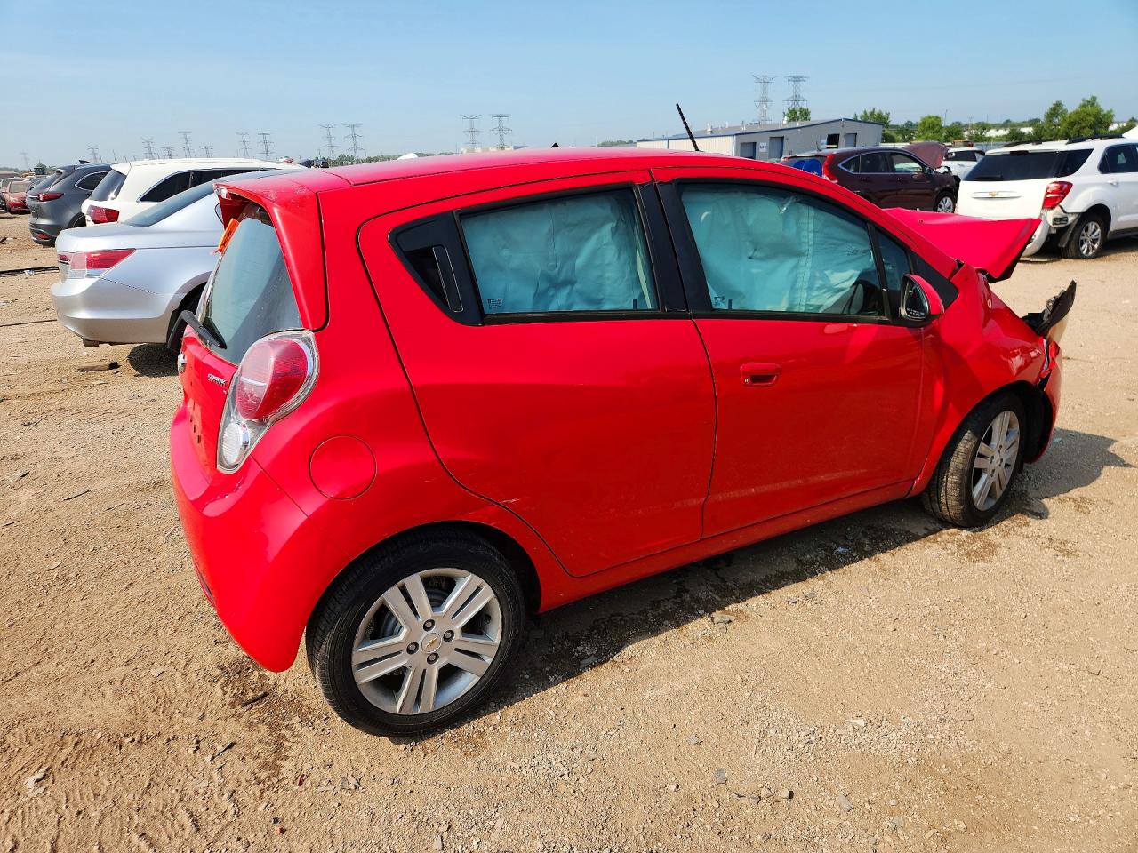 2015 Chevrolet Spark 1lt Red vin: KL8CD6S99FC763277