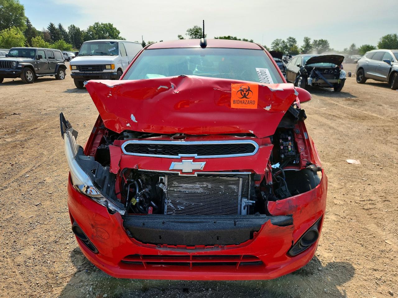 2015 Chevrolet Spark 1lt Red vin: KL8CD6S99FC763277