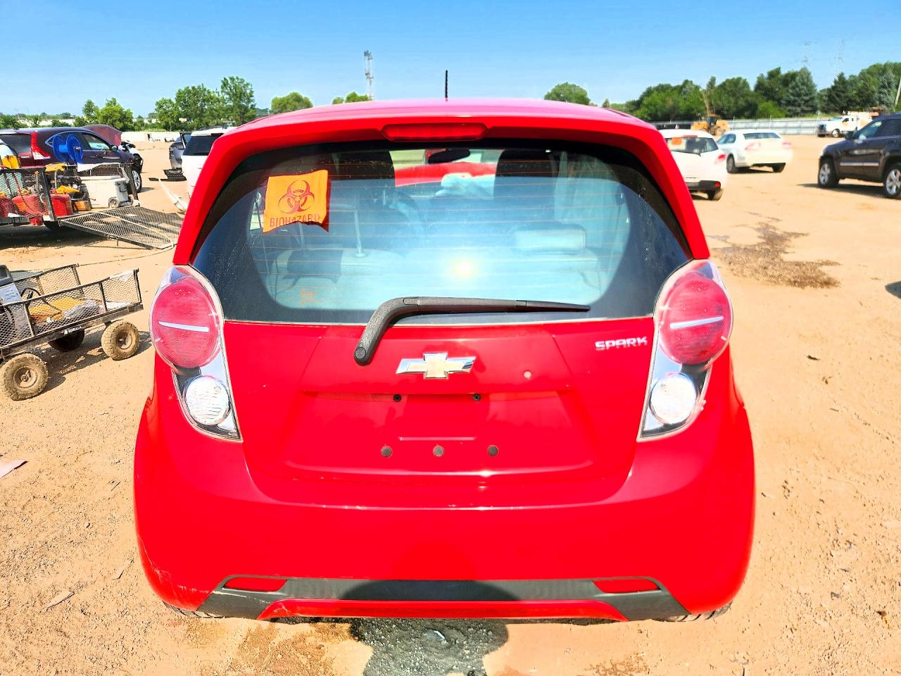 2015 Chevrolet Spark 1lt Red vin: KL8CD6S99FC763277