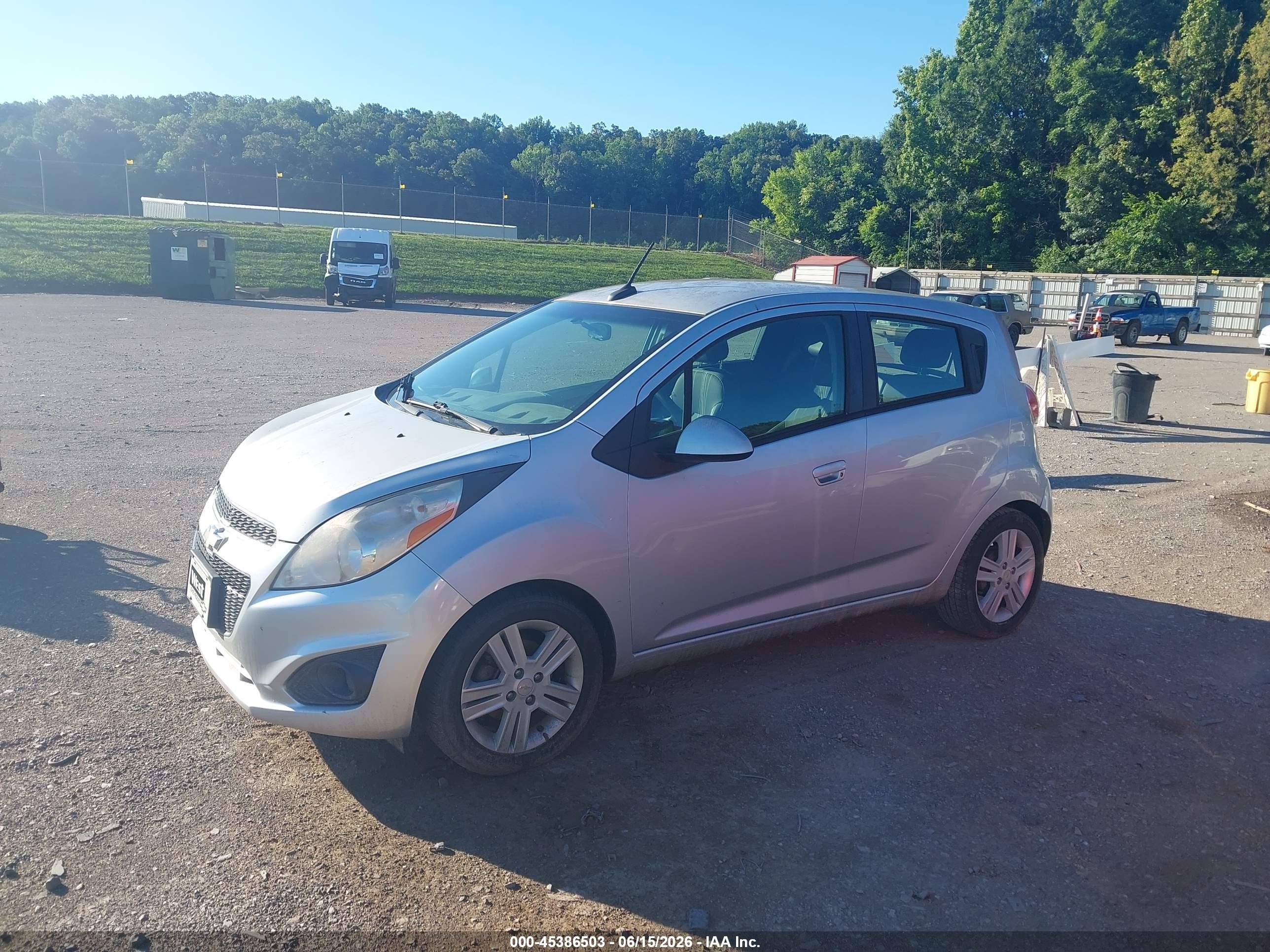 2013 Chevrolet Spark 1lt Auto Silver vin: KL8CD6S9XDC507484
